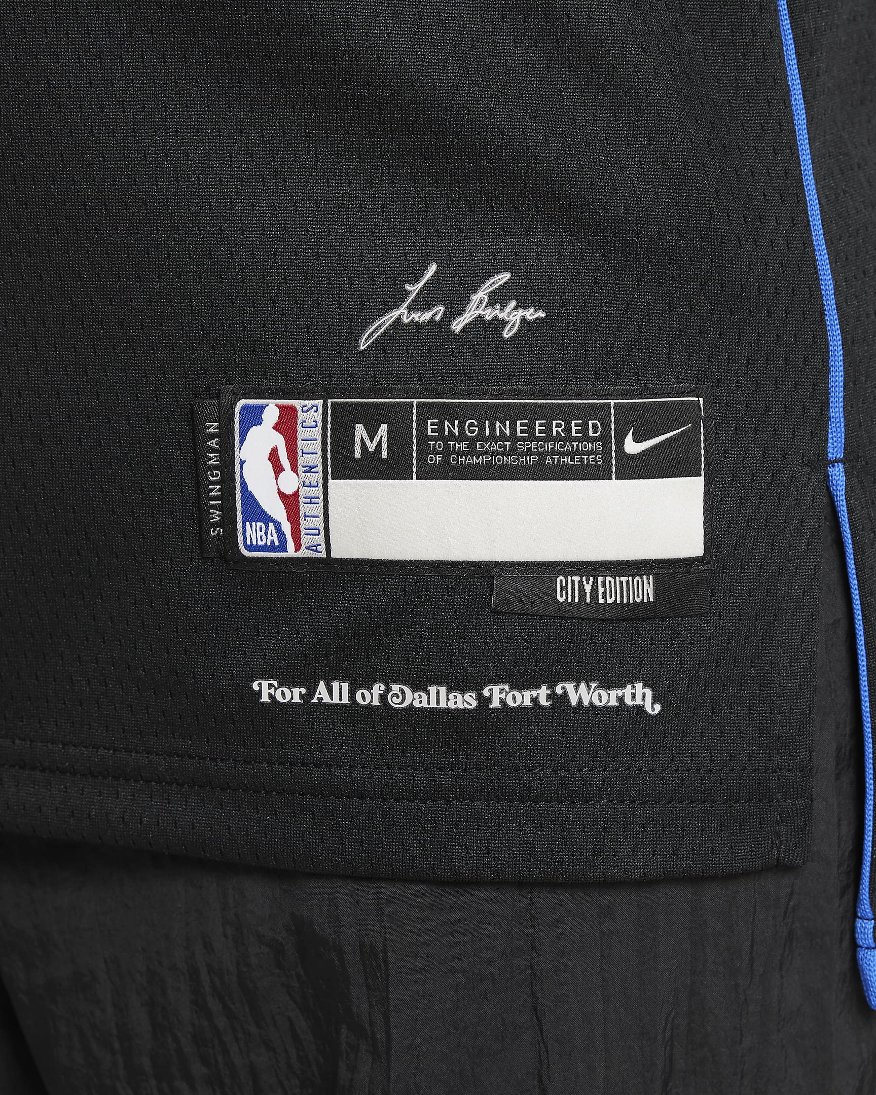 Luka Dončić Dallas Mavericks 2023/24 City Edition Older Kids' Nike Dri-FIT NBA Swingman Jersey - Black