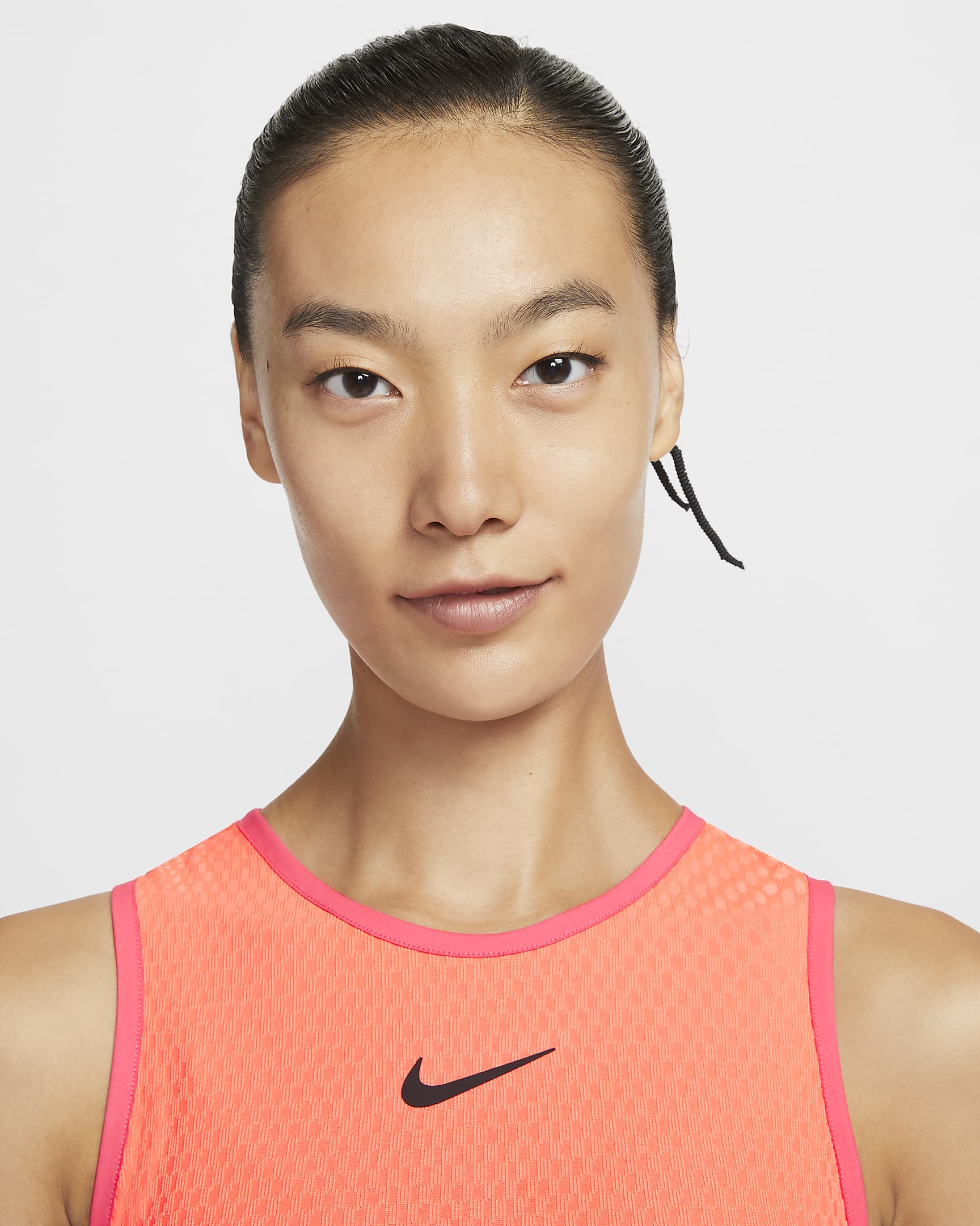 NikeCourt Slam 女款 Dri-FIT 網球背心上衣 - Light Wild Mango/Aster Pink/Aster Pink/黑色