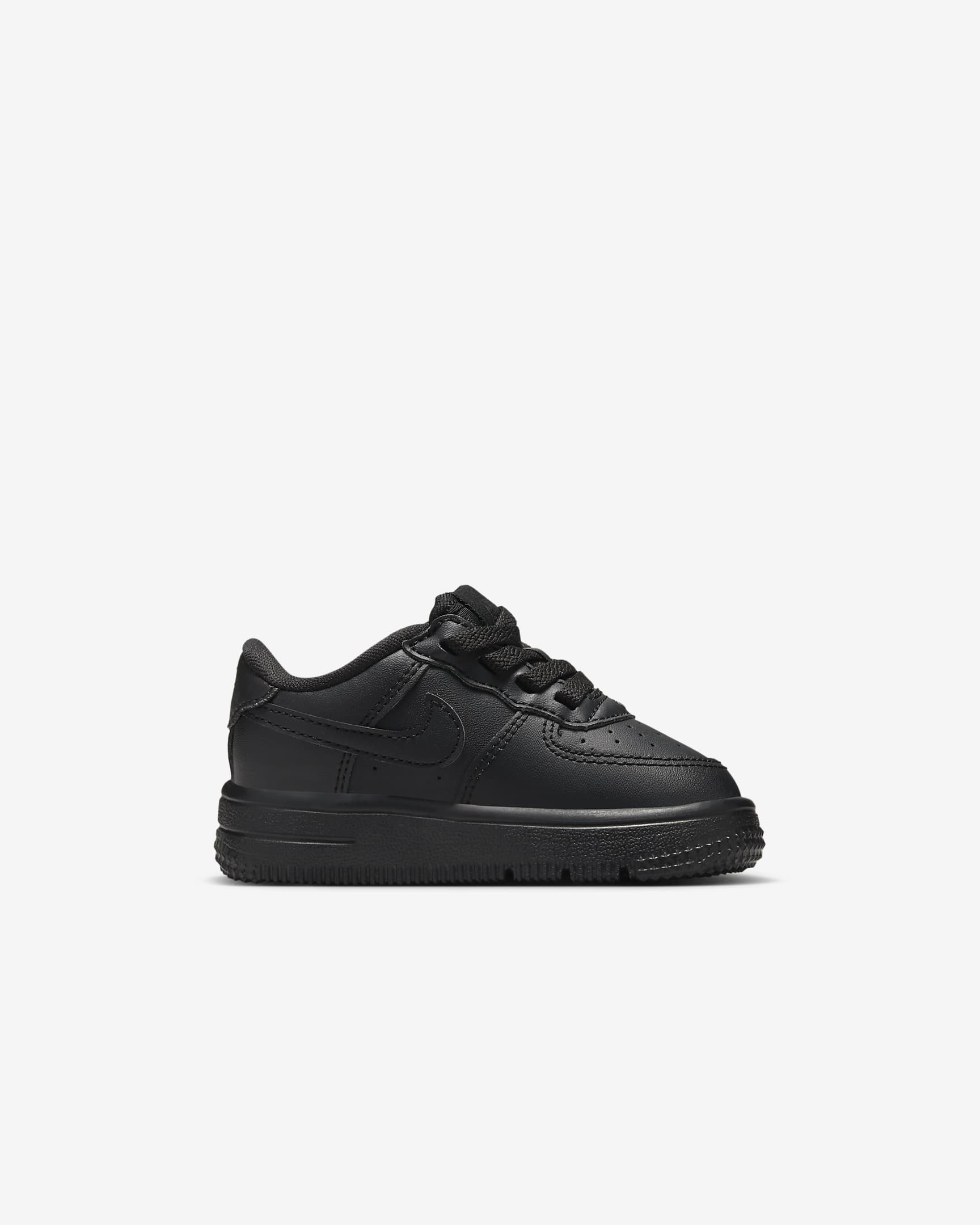 Buty dla niemowląt i maluchów Nike Force 1 Low EasyOn - Czerń/Czerń/Czerń