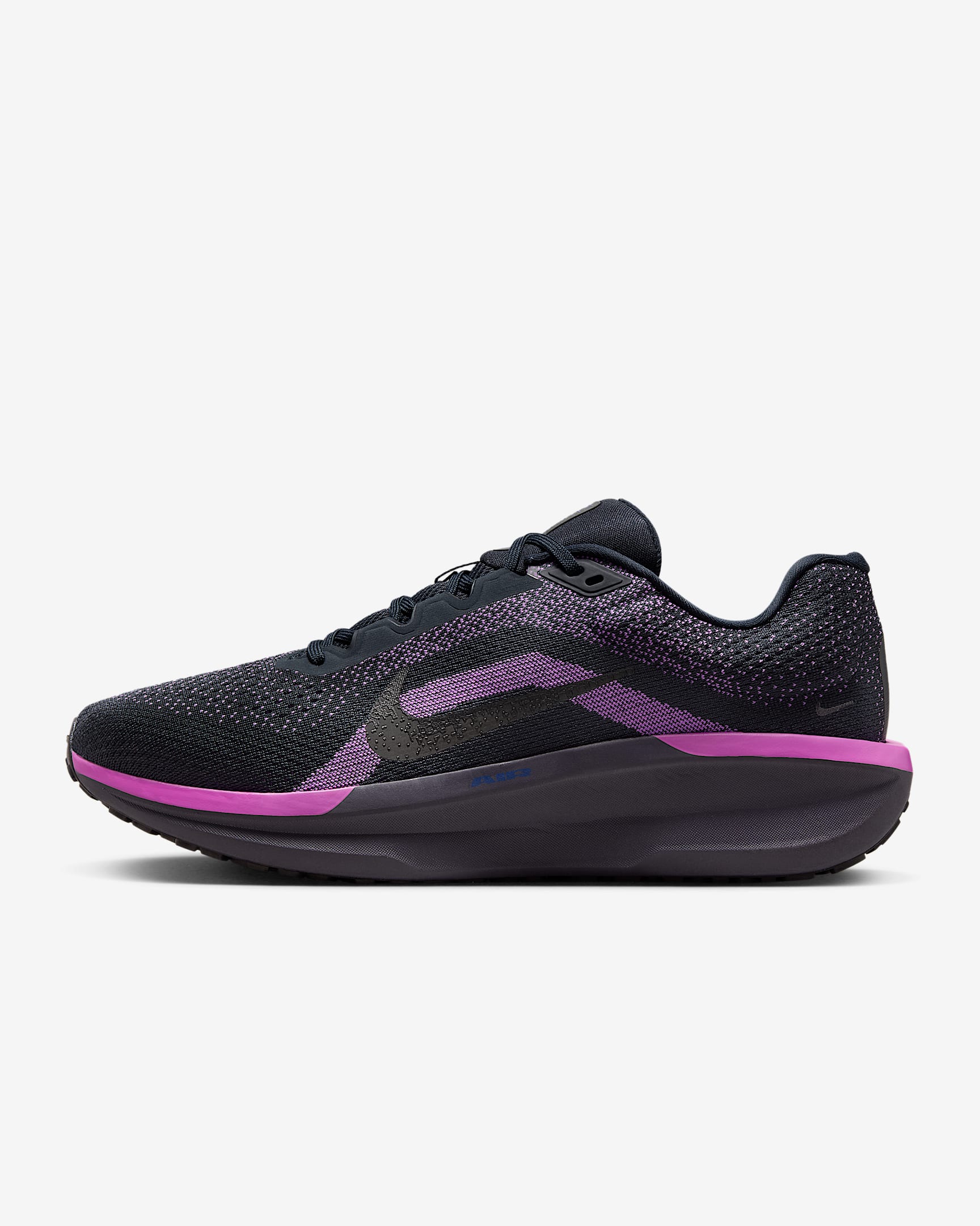 Nike Winflo 11 SE Men's Road Running Shoes - Dark Obsidian/Hyper Violet/Wild Grape/Black