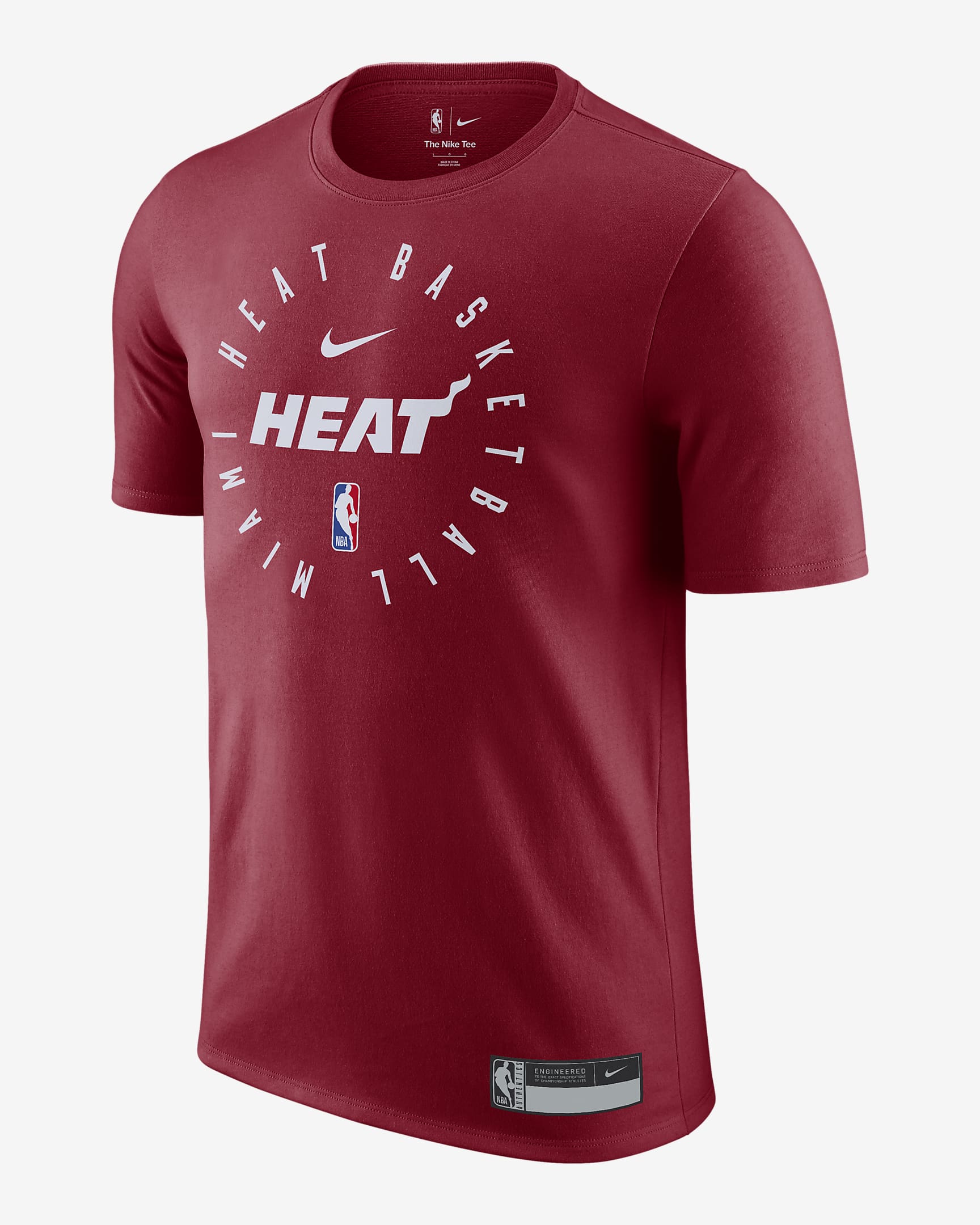 Miami Heat Men's Nike Dri-FIT NBA T-Shirt - Tough Red