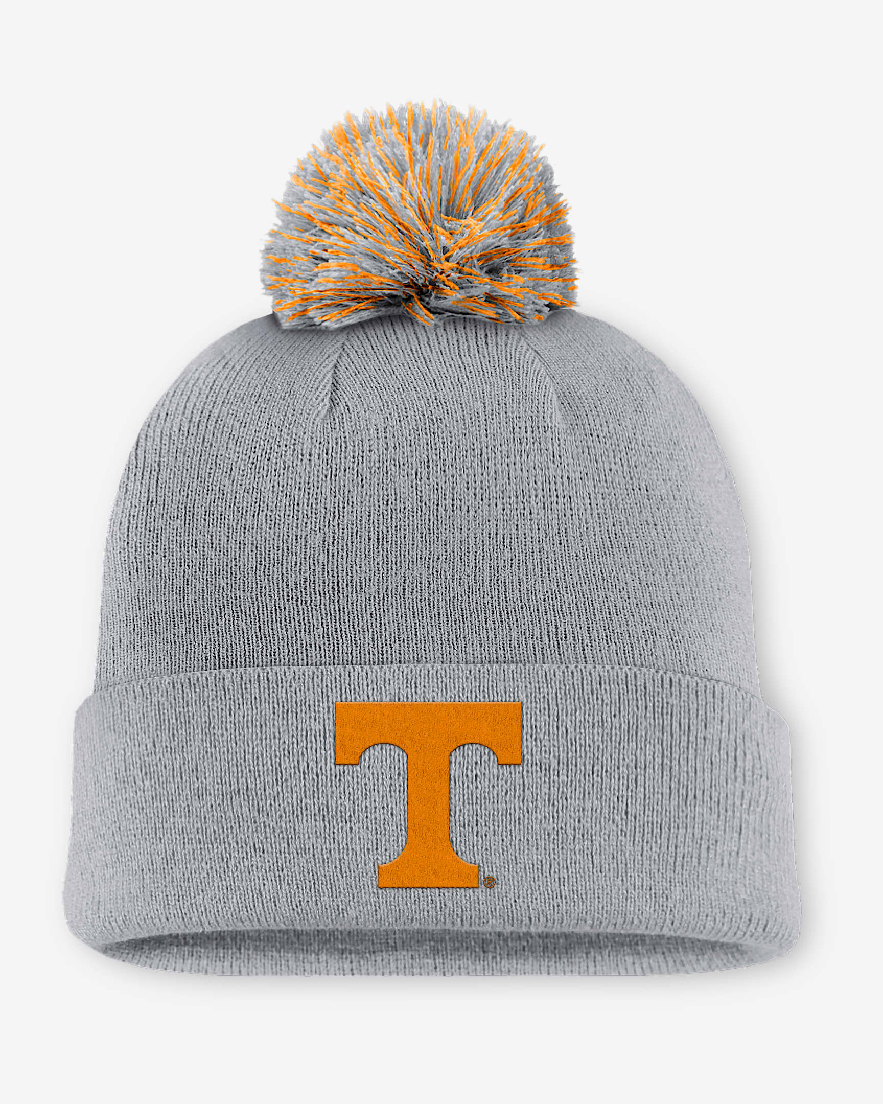 Tennessee Primetime Campus Toned Men's Nike College Cuffed Pom Beanie - Grey