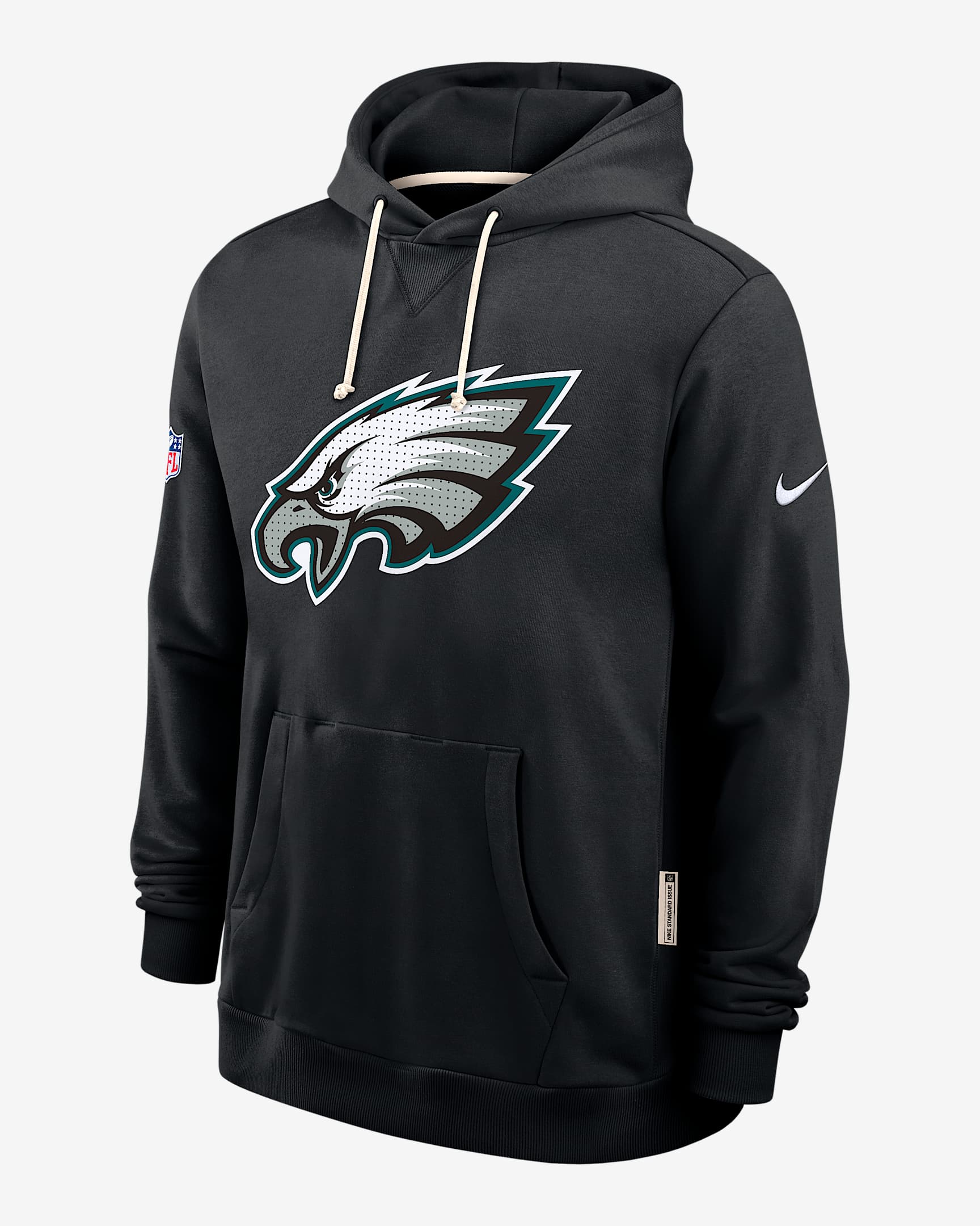 Philadelphia Eagles Initial Home Sideline Men's Nike Dri-FIT NFL Pullover Hoodie - Black