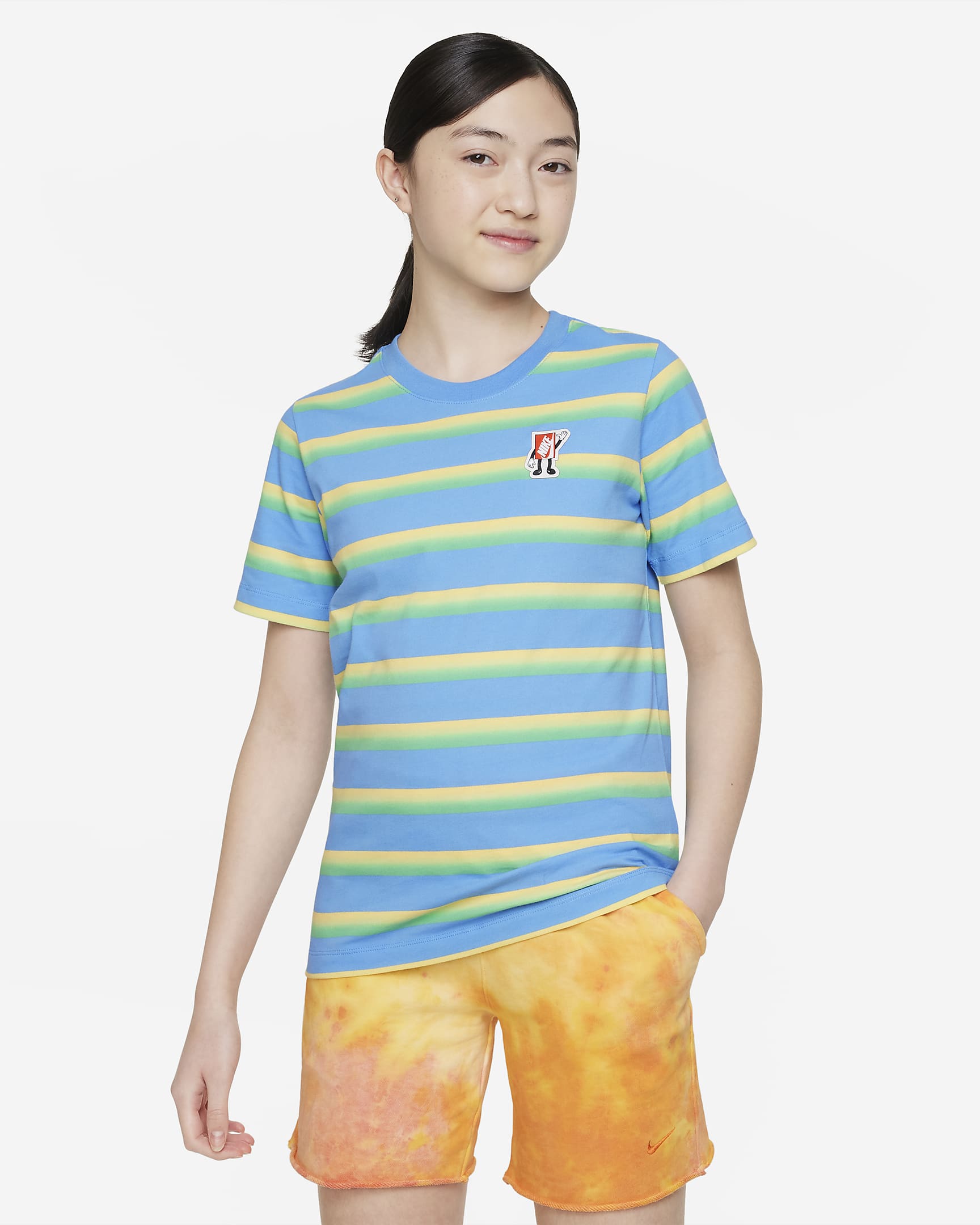 Nike Sportswear 大童 T 恤 - University Blue