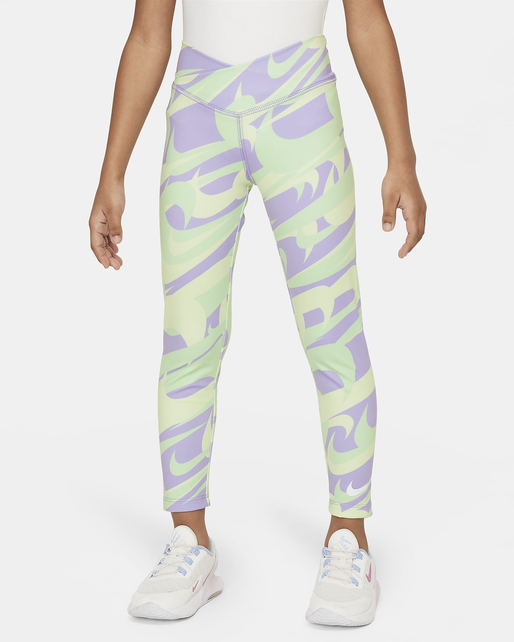 Nike Dri-FIT Prep in Your Step Younger Kids' Leggings - Hydrangeas