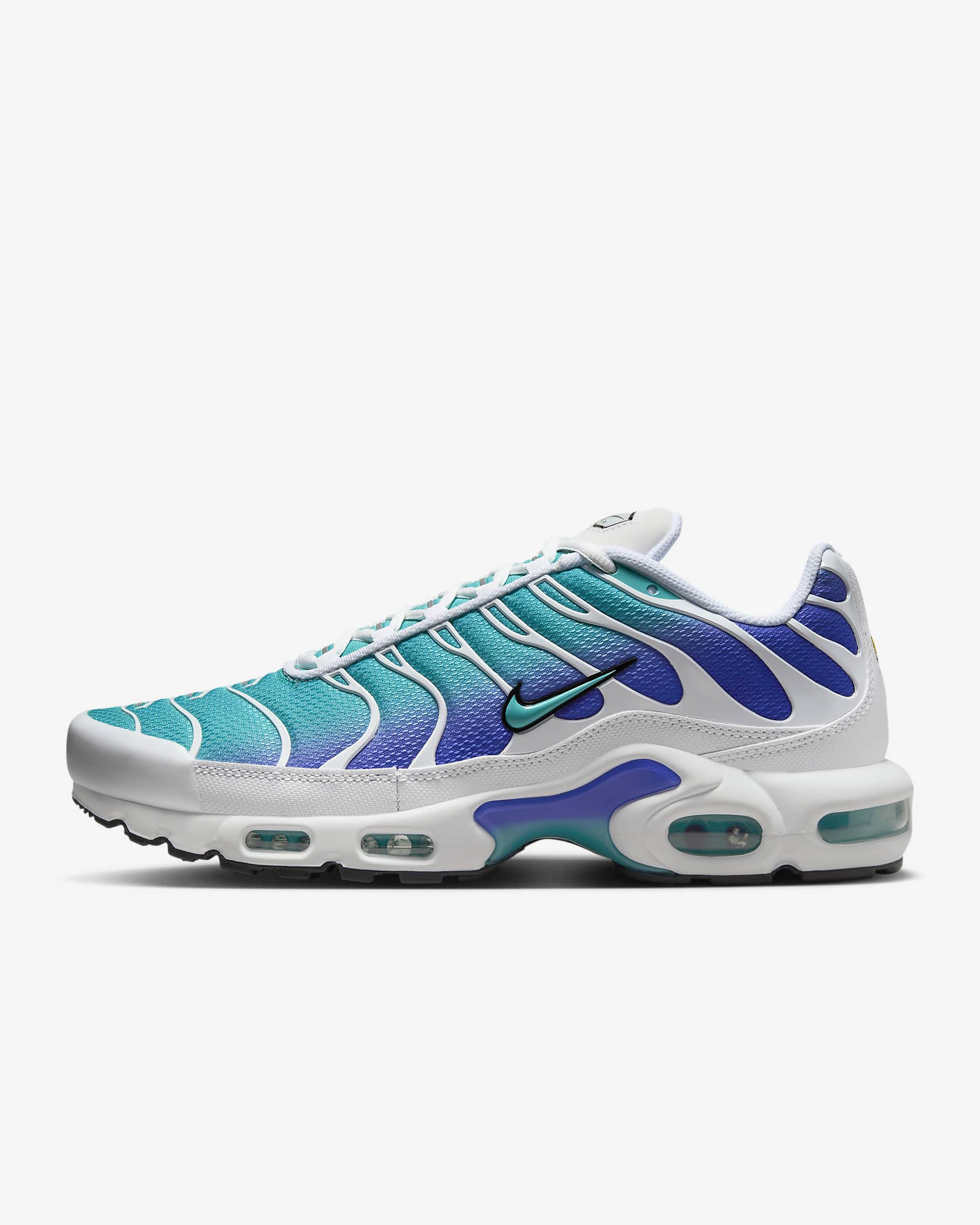 Chaussure Nike Air Max Plus pour homme - Blanc/Persian Violet/Noir/Dusty Cactus