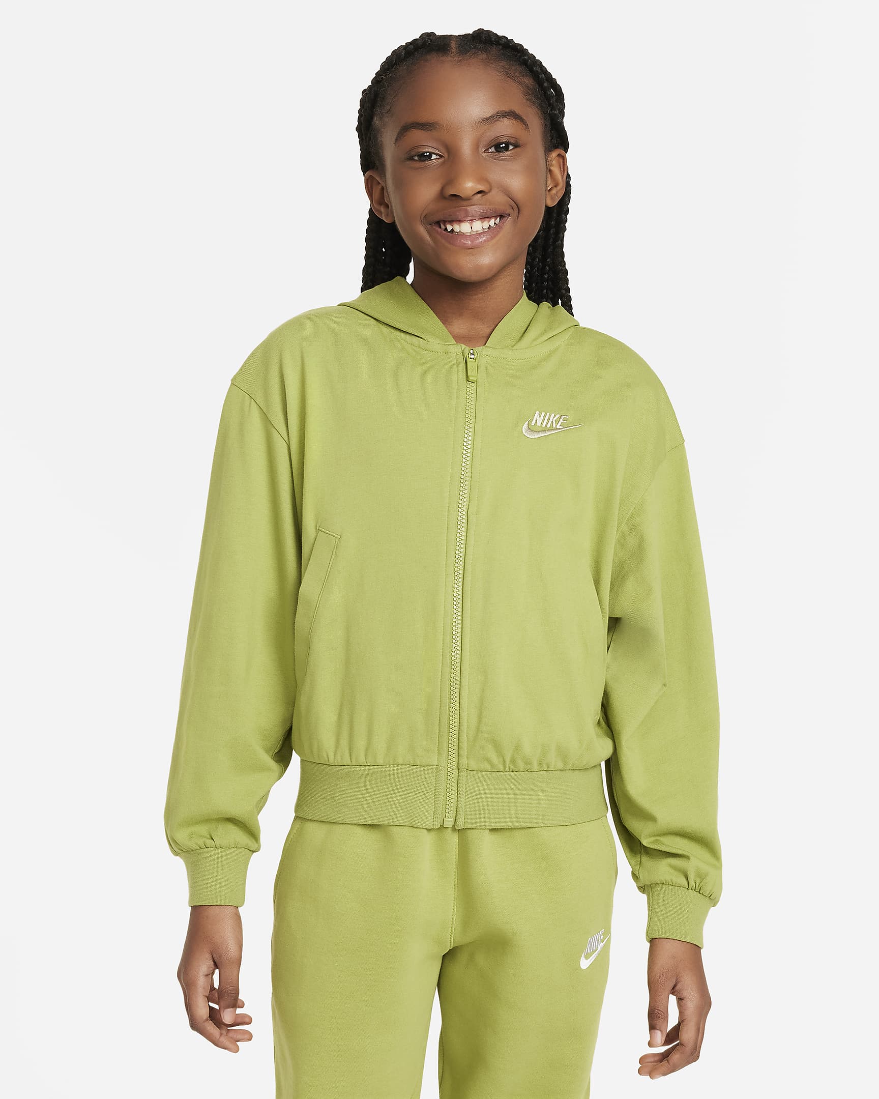 Nike Sportswear Big Kids' (Girls') Full-Zip Hoodie. Nike.com