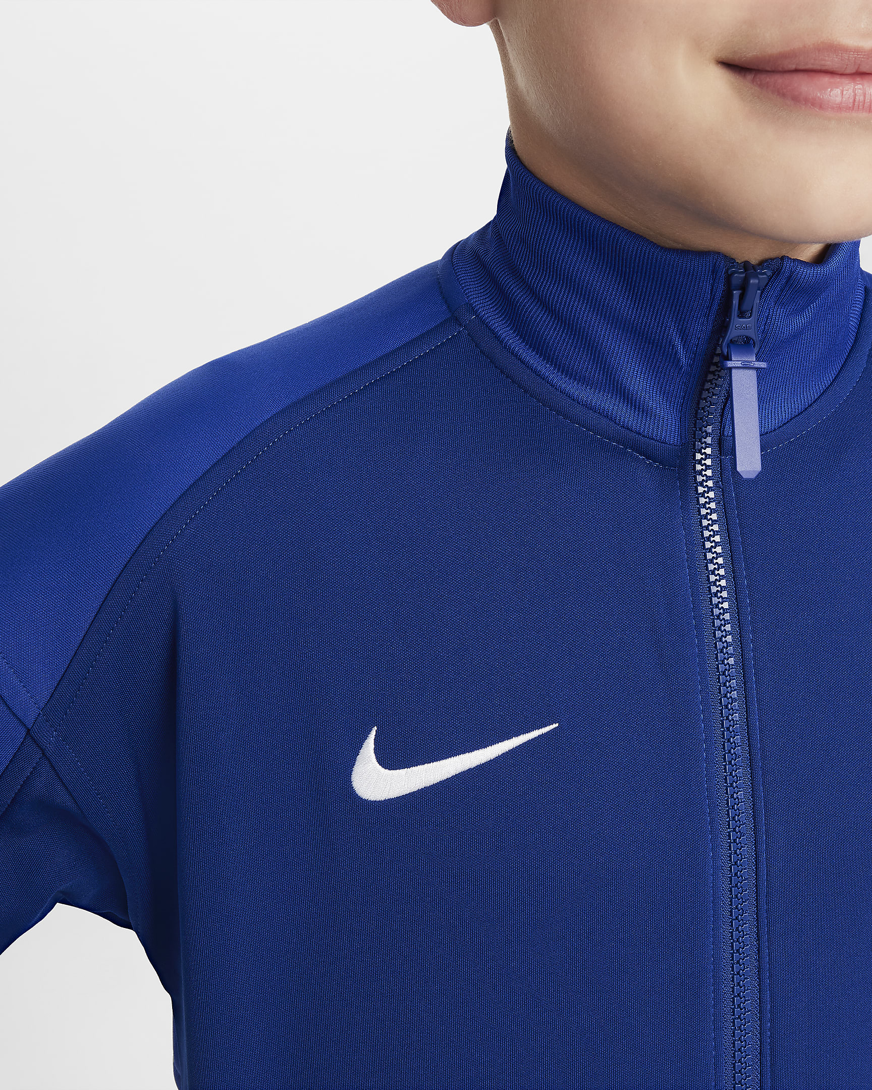 Academy Pro Noruega Chaqueta de fútbol Nike Dri-FIT Anthem - Niño/a - Global Blue/Old Royal/Azul medio/Blanco