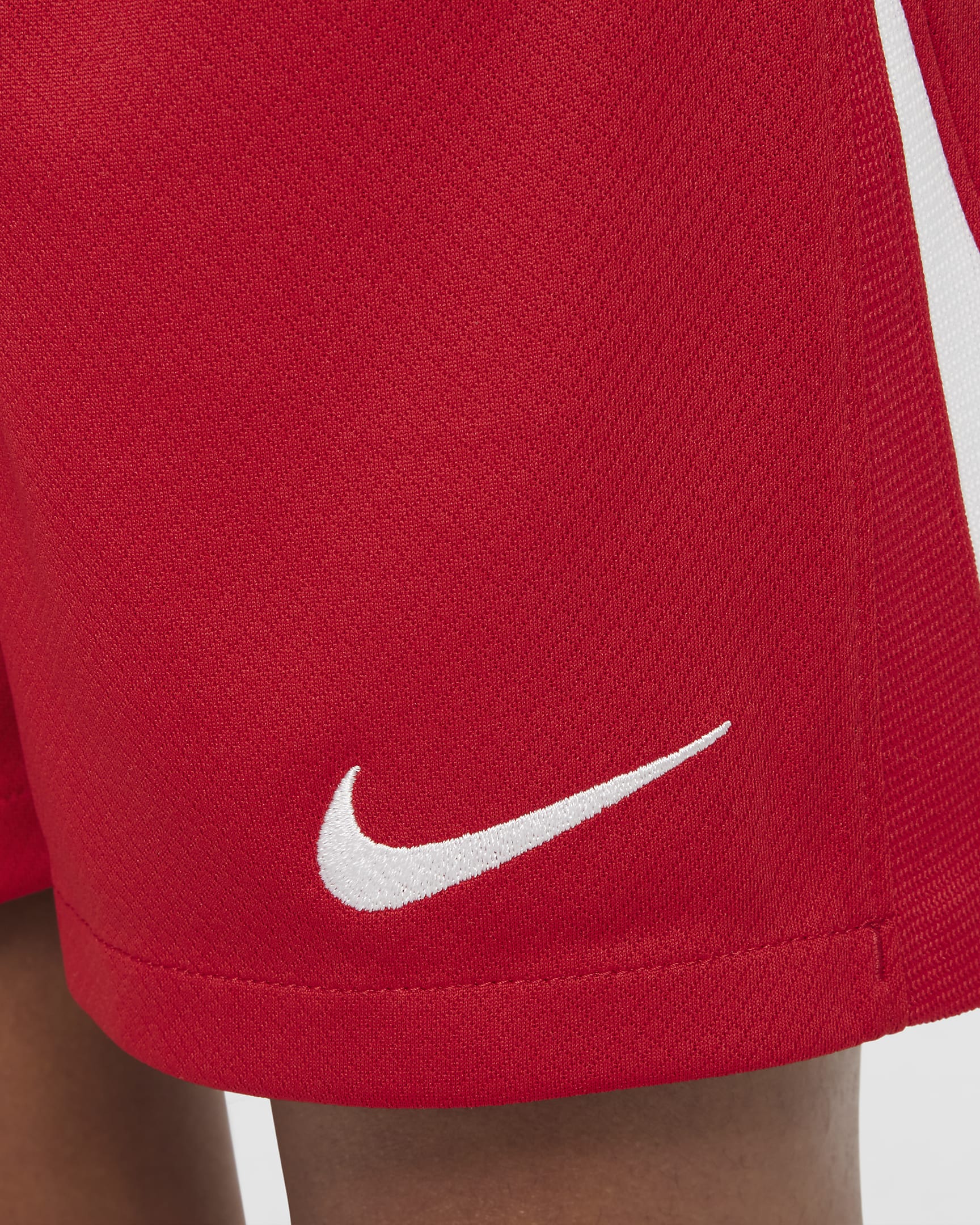 Lengyelország 2024/25 Stadium hazai Nike Dri-FIT replika futballrövidnadrág nagyobb gyerekeknek - Fehér/Sport Red/Sport Red