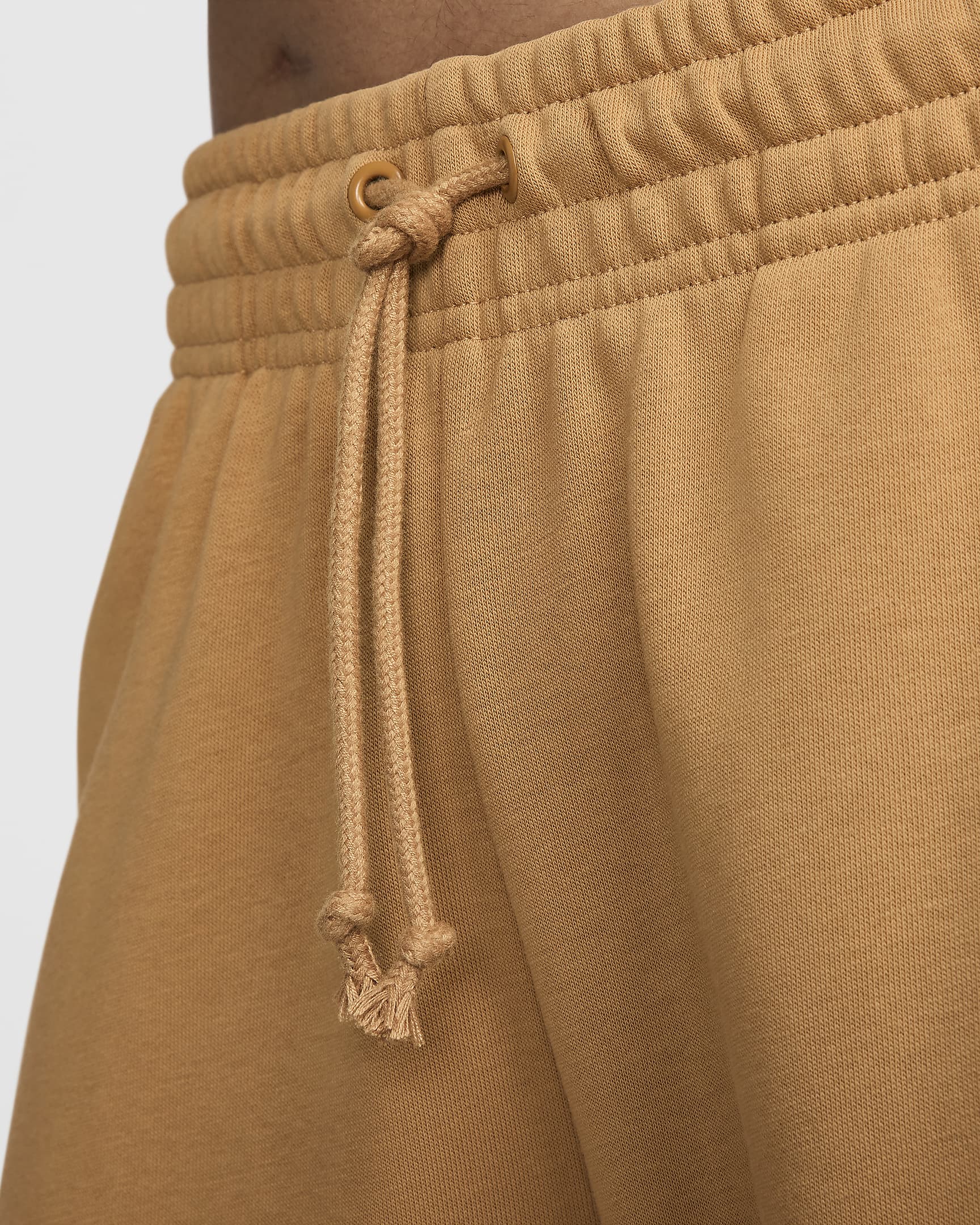 Nike Sportswear Phoenix Fleece Women's High-Waisted Oversized French Terry Tracksuit Bottoms - Flax/Sail