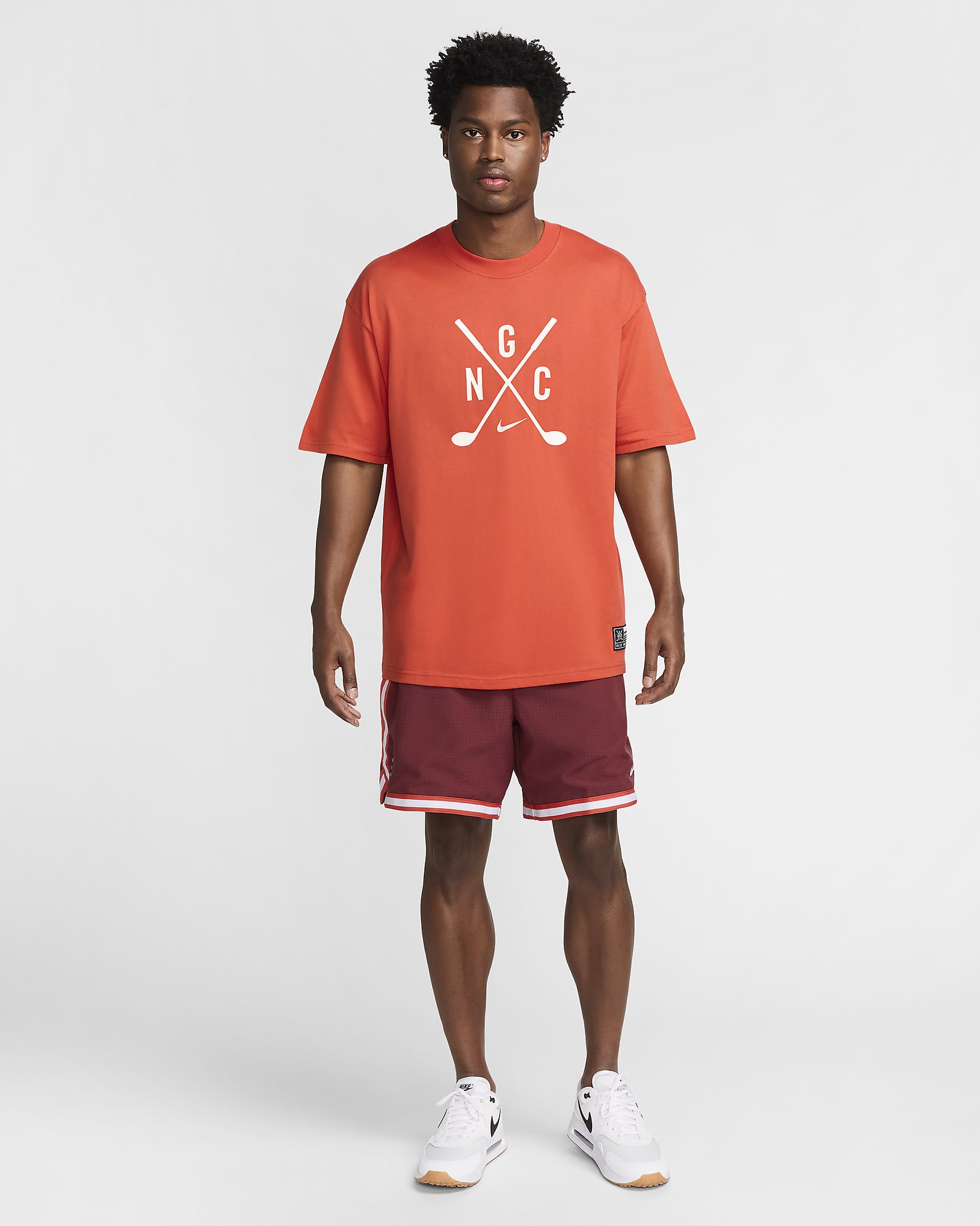 T-shirt da golf Nike Max90 – Uomo - Vintage Coral