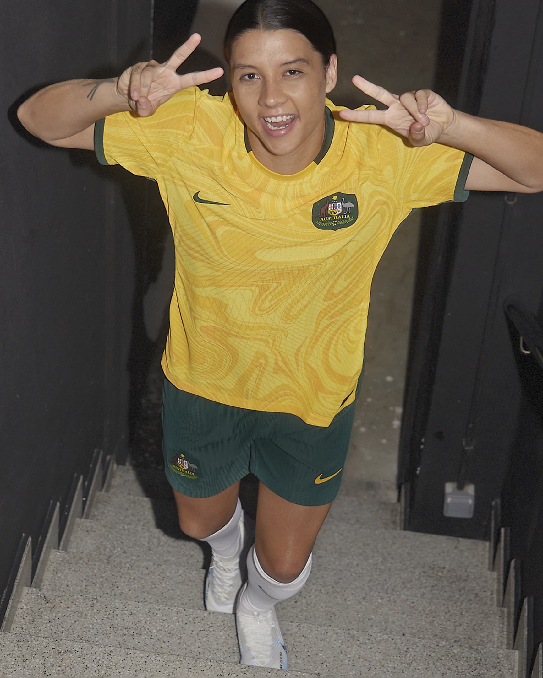 Australia 2023 Stadium Home Women's Nike Dri-FIT Football Shirt. Nike IN