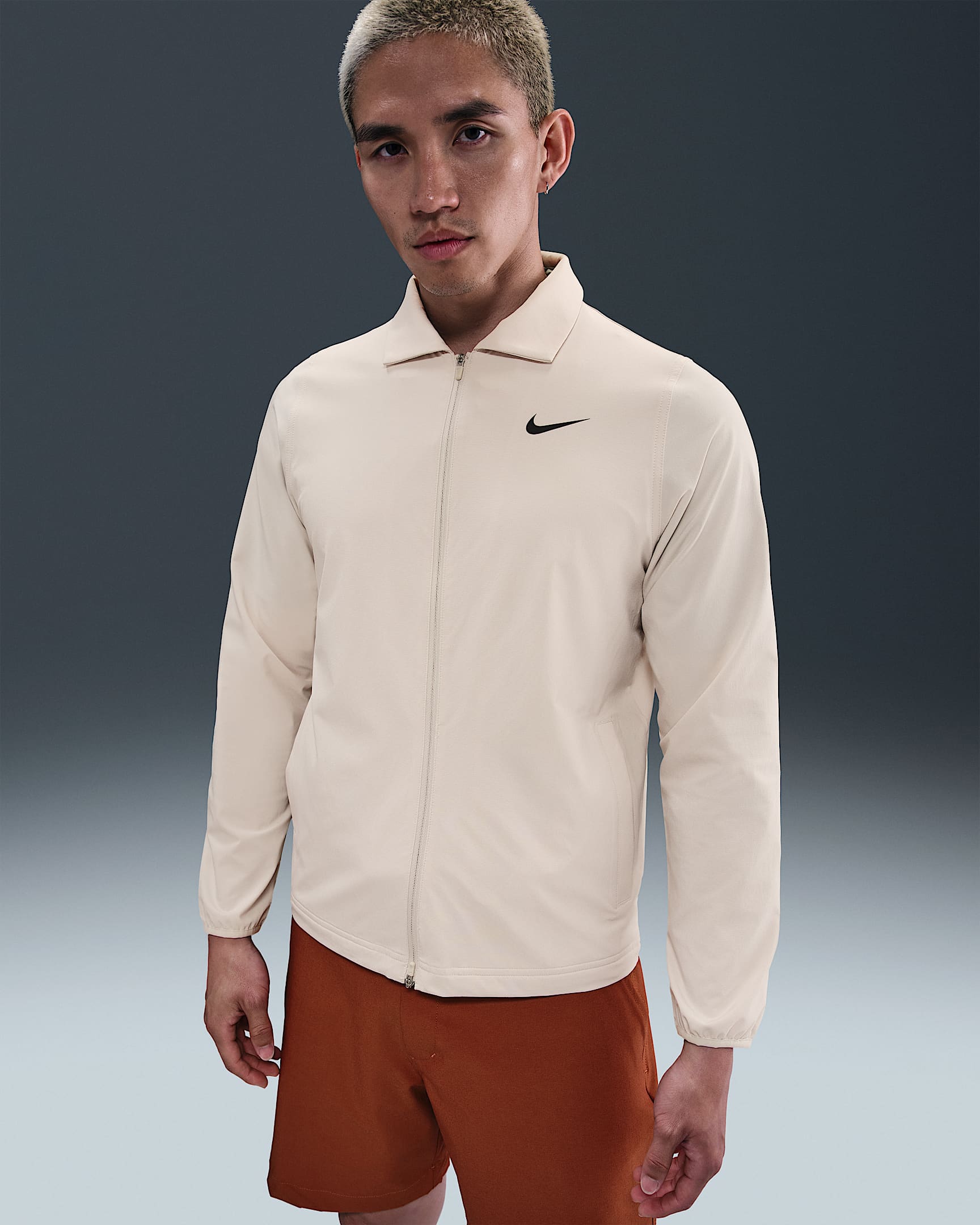 Nike Tour Men's Repel Full-Zip Golf Jacket - Light Orewood Brown/Black
