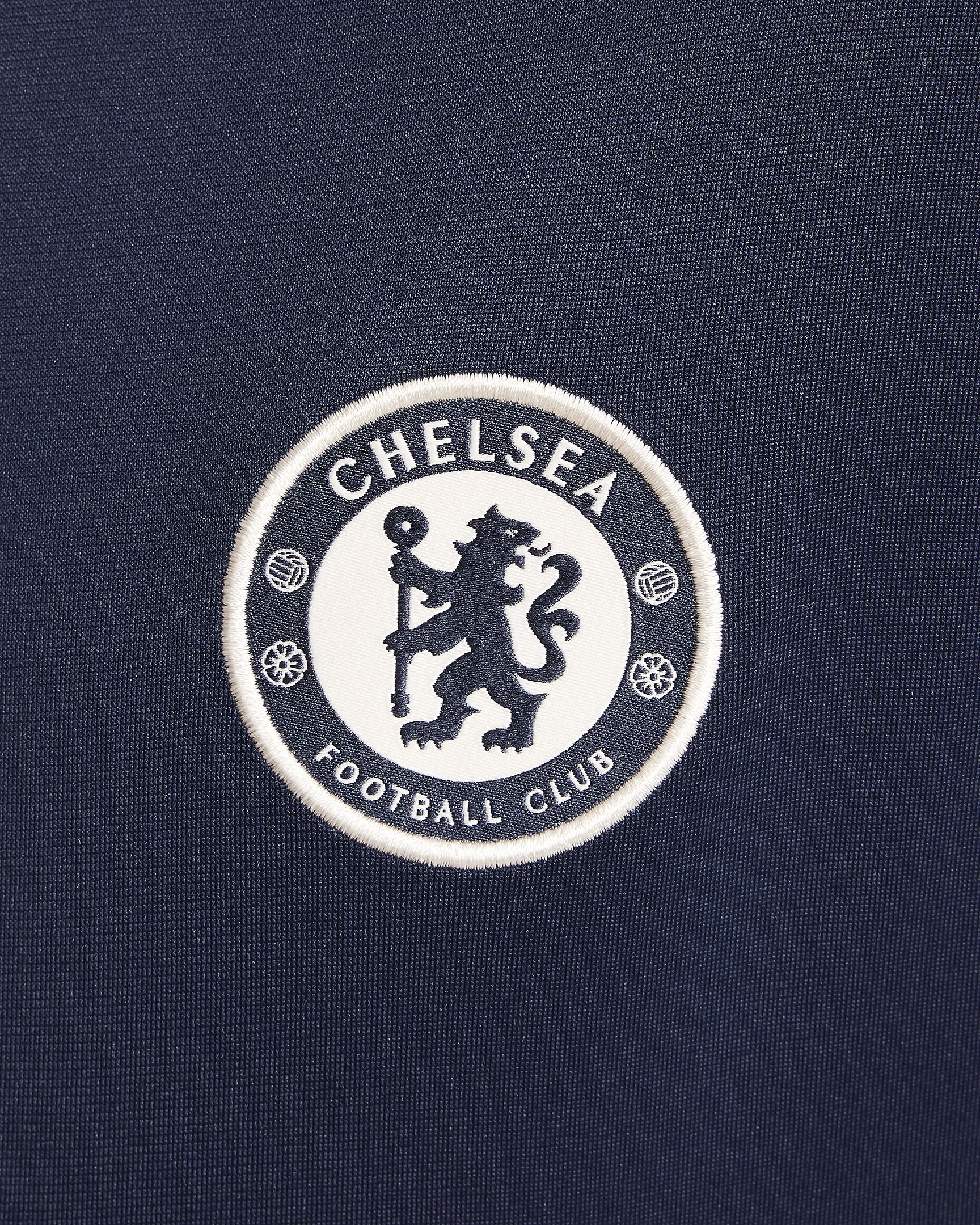 Chelsea FC Strike Nike Dri-FIT Fußball-Trainingsanzug aus Strickmaterial für ältere Kinder - Obsidian/Light Photo Blue/Guava Ice