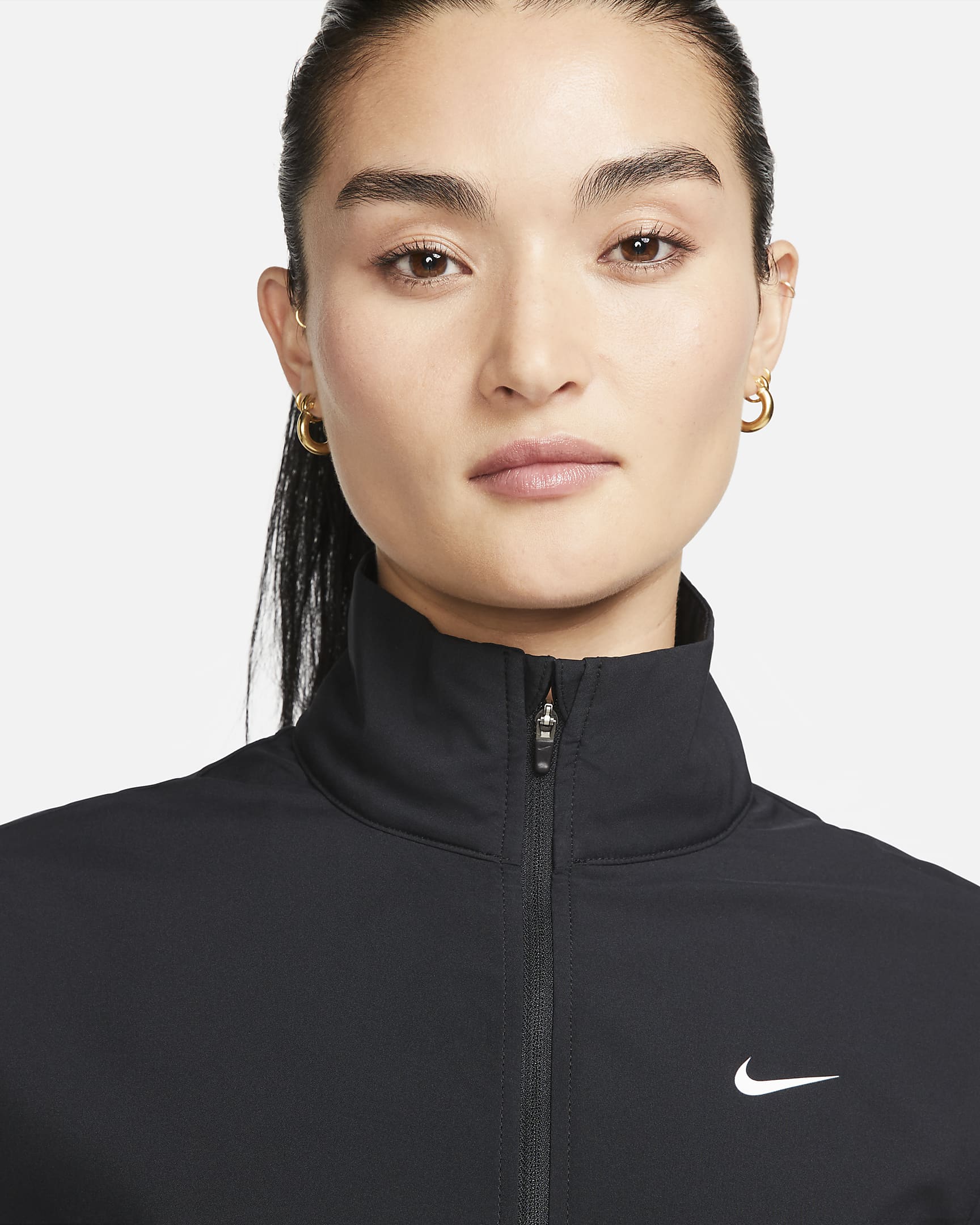 Nike Dri-FIT One Women's Jacket - Black/Black/White