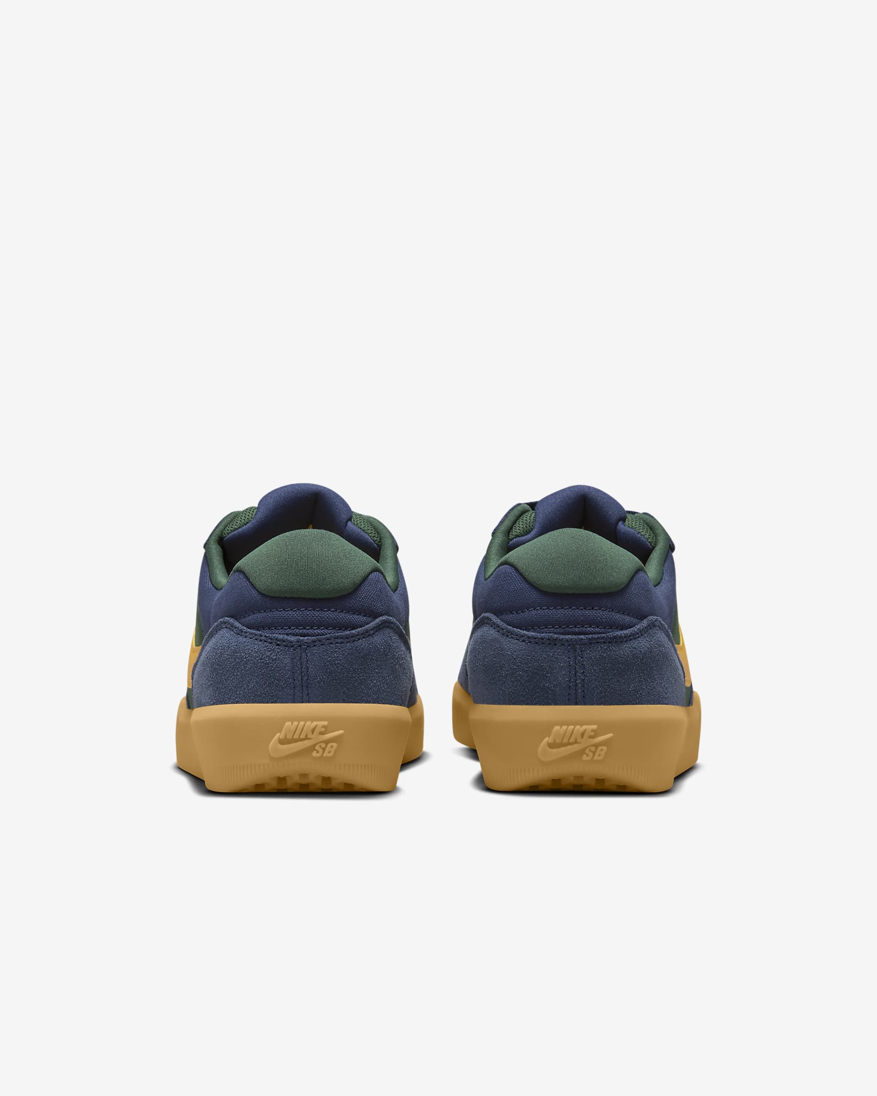 Nike SB Force 58 Skate Shoes - Midnight Navy/Fir/Gum Light Brown/University Gold