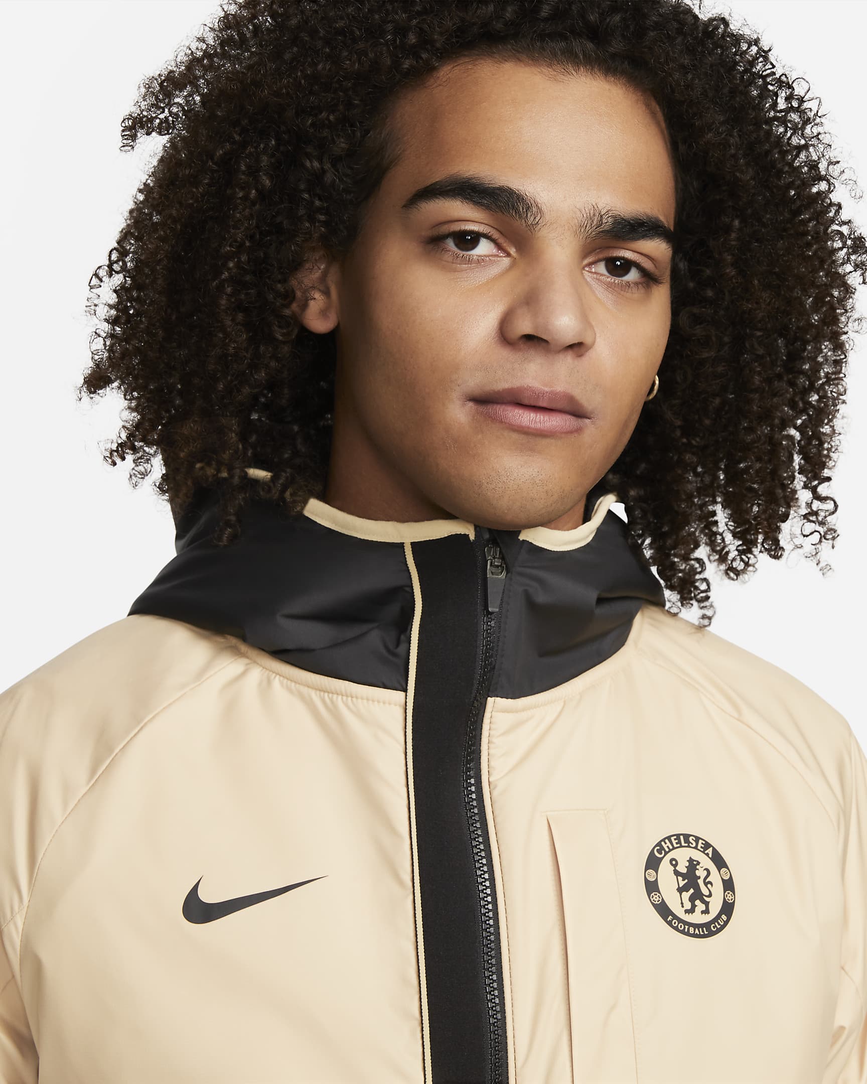 Chelsea F.C. AWF Men's Winterized Full-Zip Football Jacket. Nike CH
