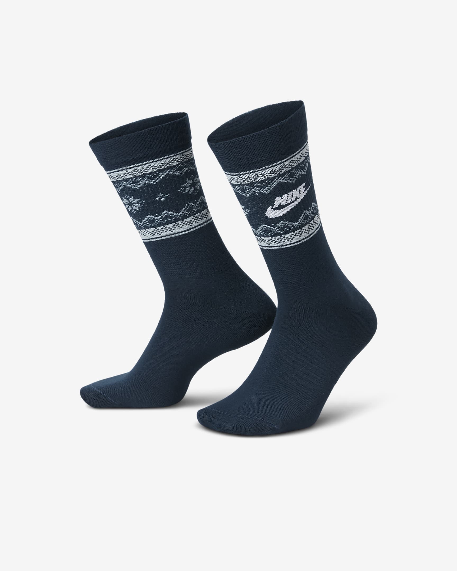 Nike Everyday Essentials Crew-Socken (1 Paar) - Armory Navy/Glacier Blue/Weiß