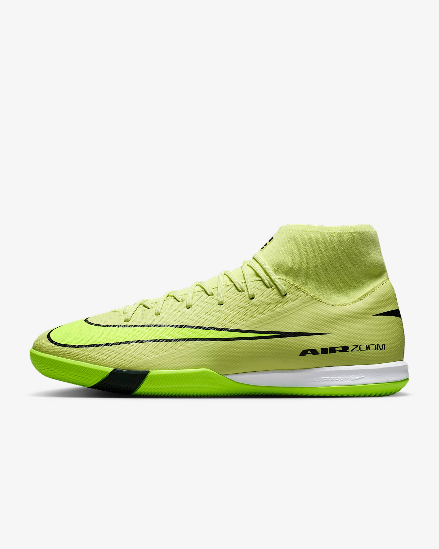 Nike Mercurial Superfly 10 Academy IC High-Top Soccer Shoes - Limelight/Hyper Crimson/Volt