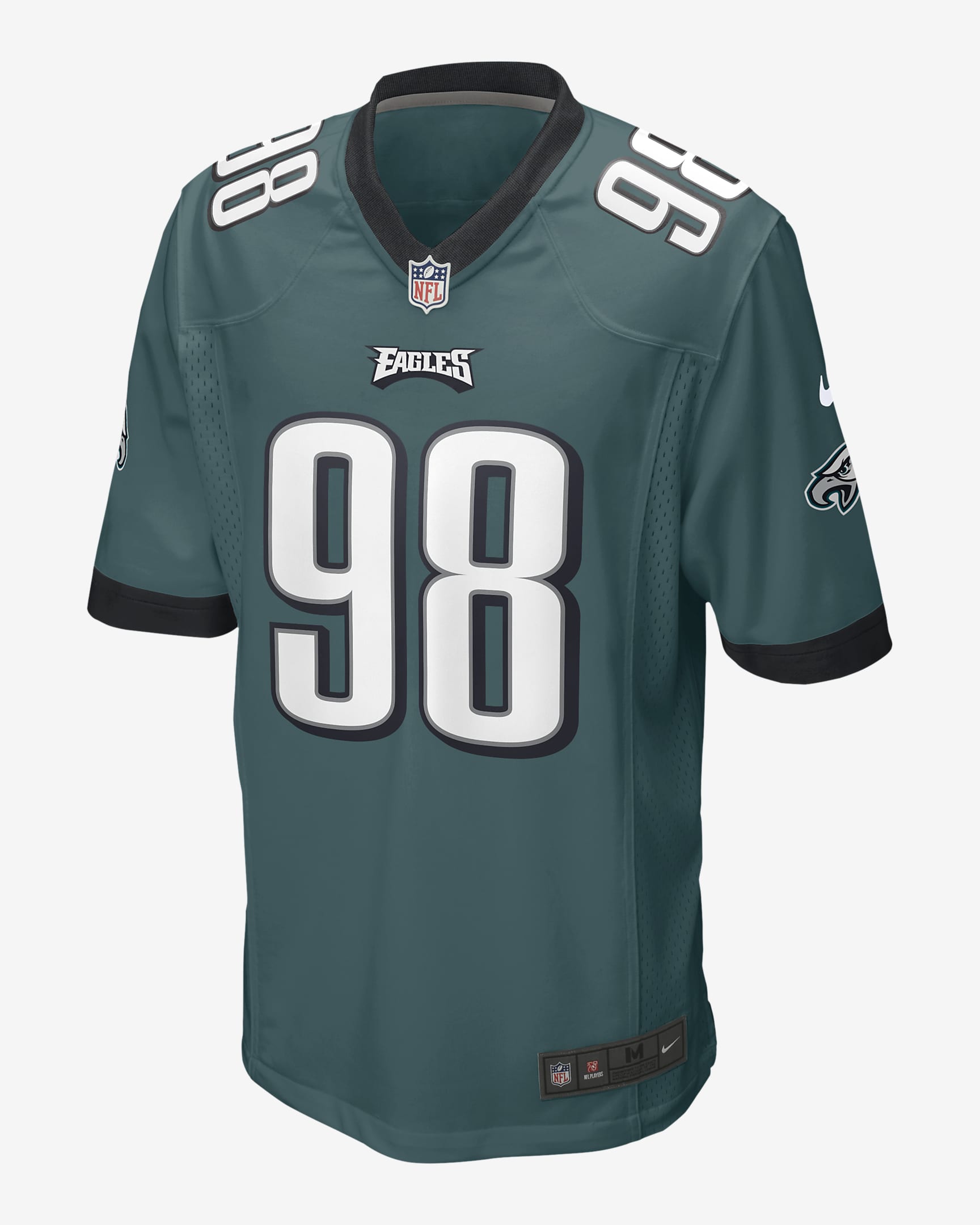 Jalen Carter Philadelphia Eagles Men's Nike NFL Game Football Jersey ...