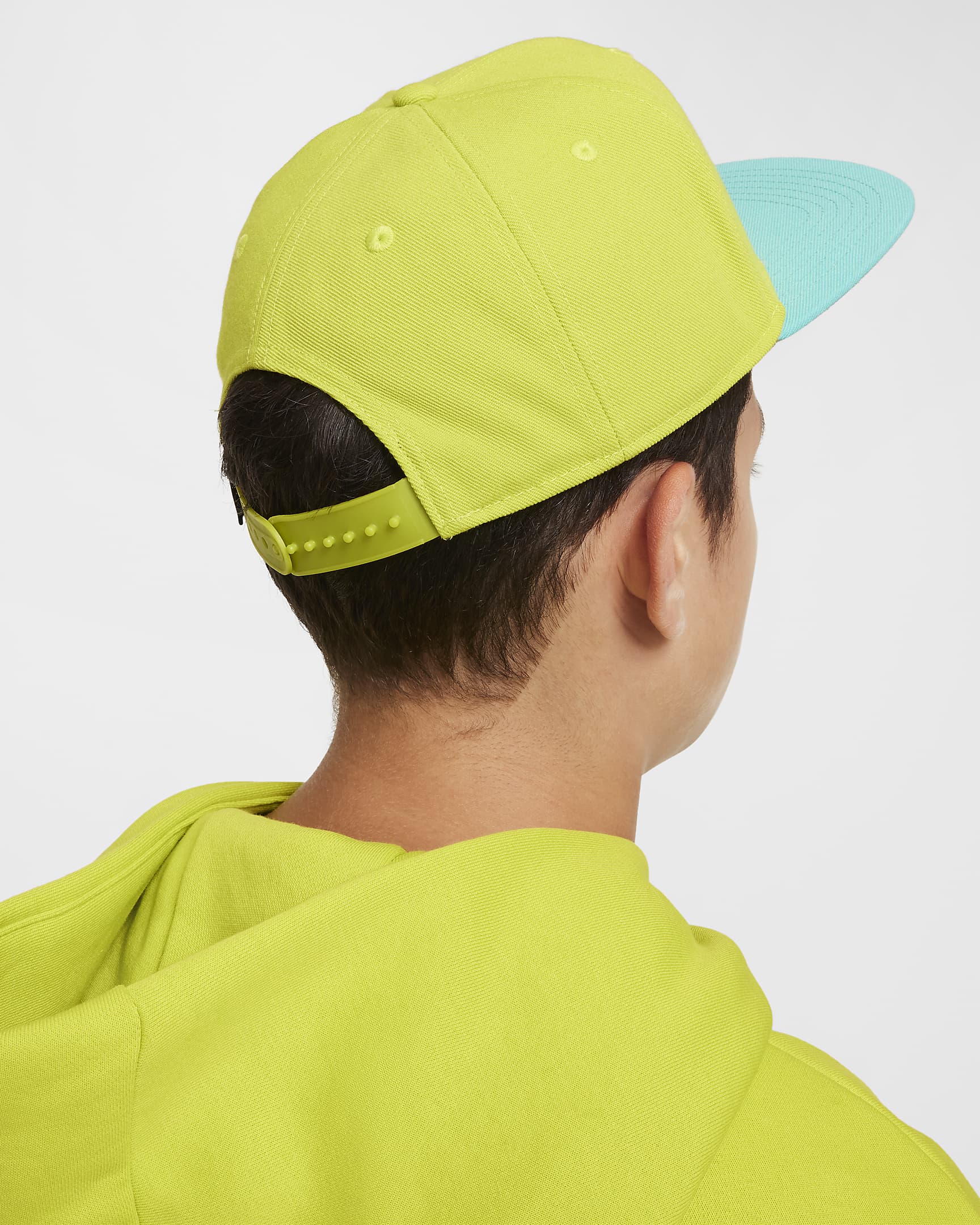 Gorra estructurada Futura para niños Nike Dri-FIT Pro - Cactus brillante/Escarcha verde/Volt