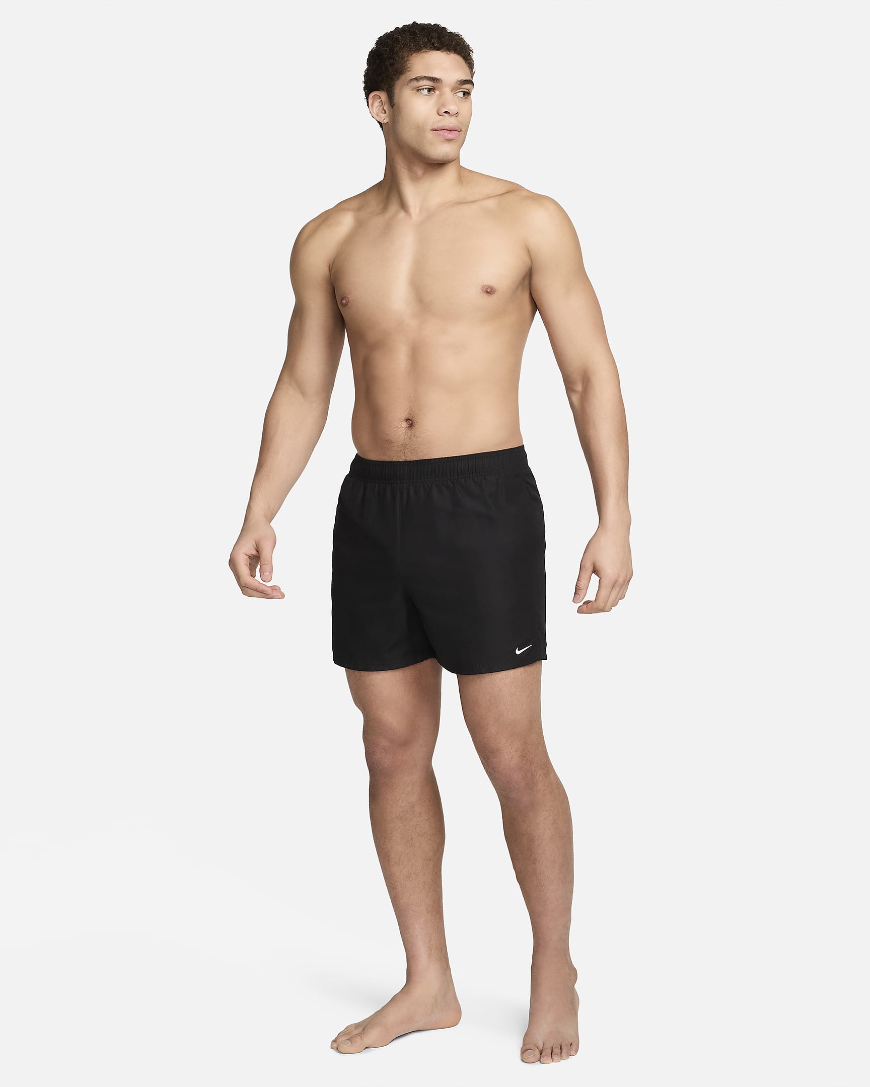 Nike Essential Lap Volley zwemshorts voor heren (13 cm) - Zwart/Wit