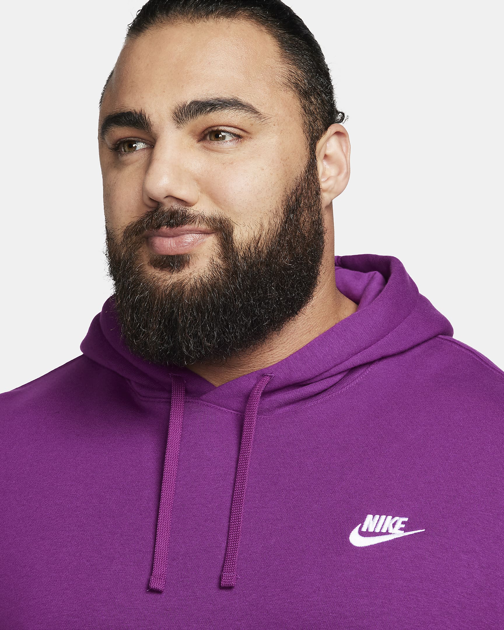 Nike Sportswear Club Fleece Pullover Hoodie - Viotech/Viotech/White