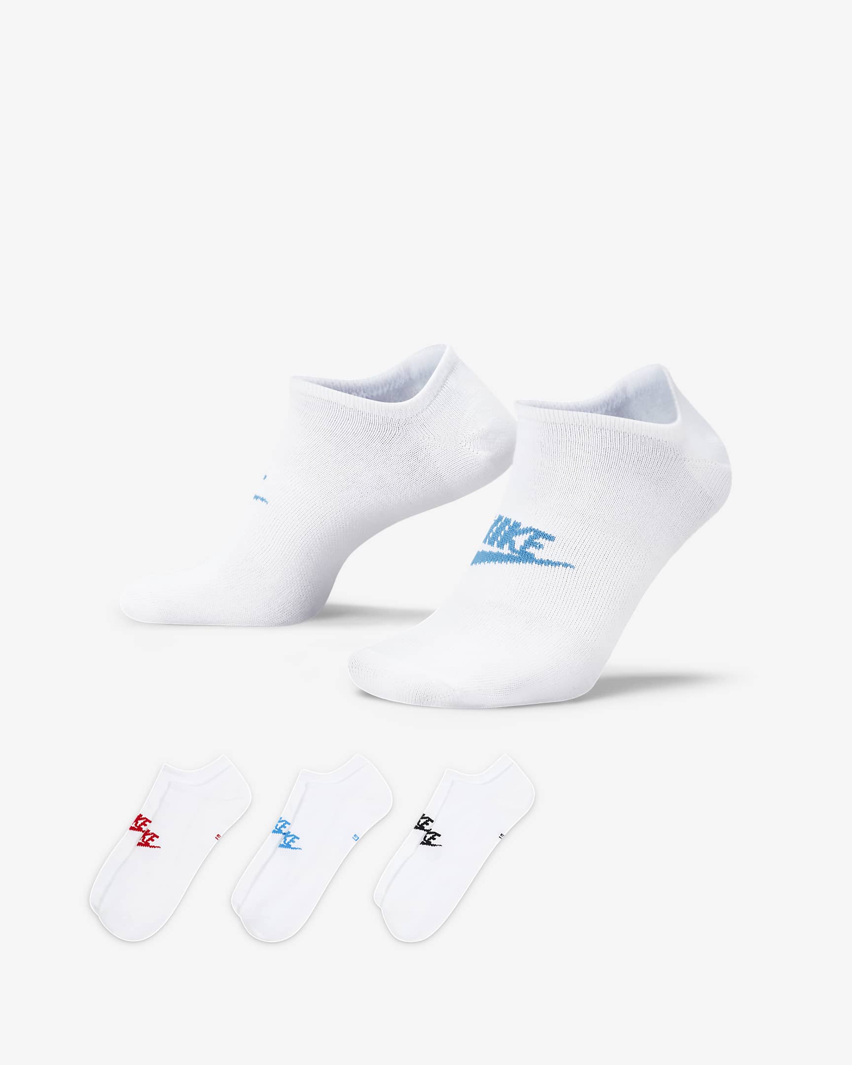 Nike Sportswear Everyday Essential No-Show Socks (3 Pairs). Nike CH
