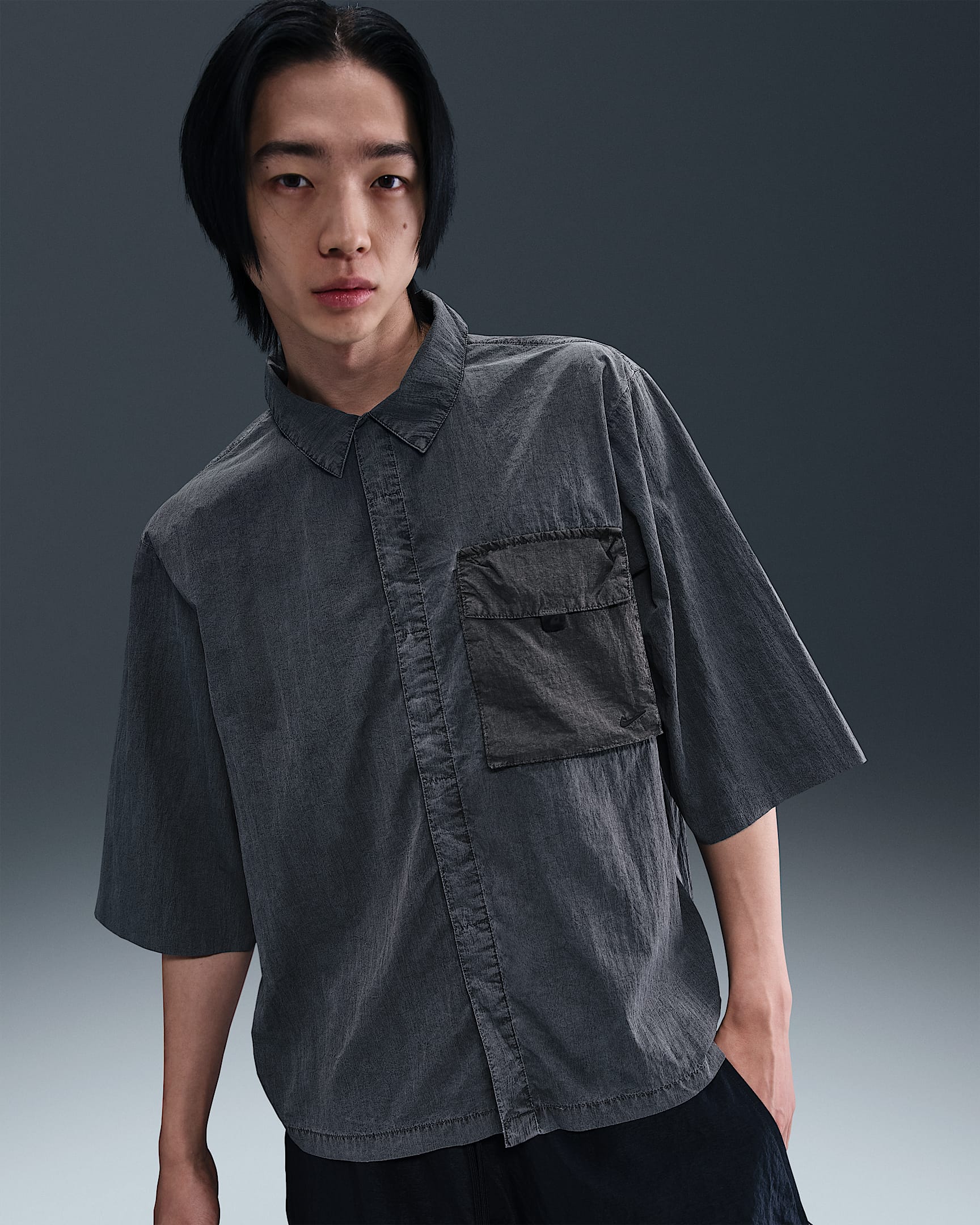Nike Tech Men's Woven Top - Black/Black