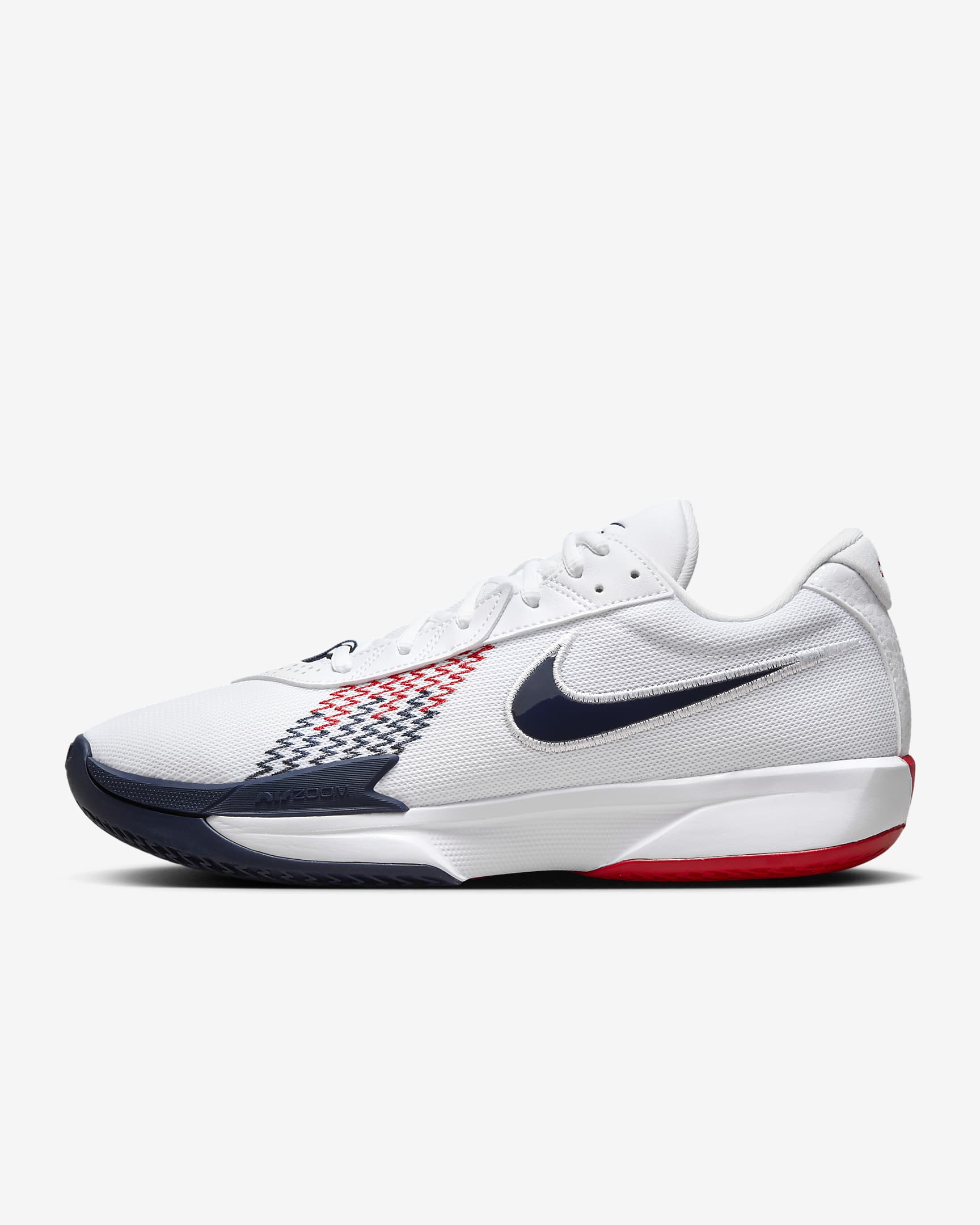 Nike G.T. Cut Academy EP Basketball Shoes - White/Sport Red/Obsidian