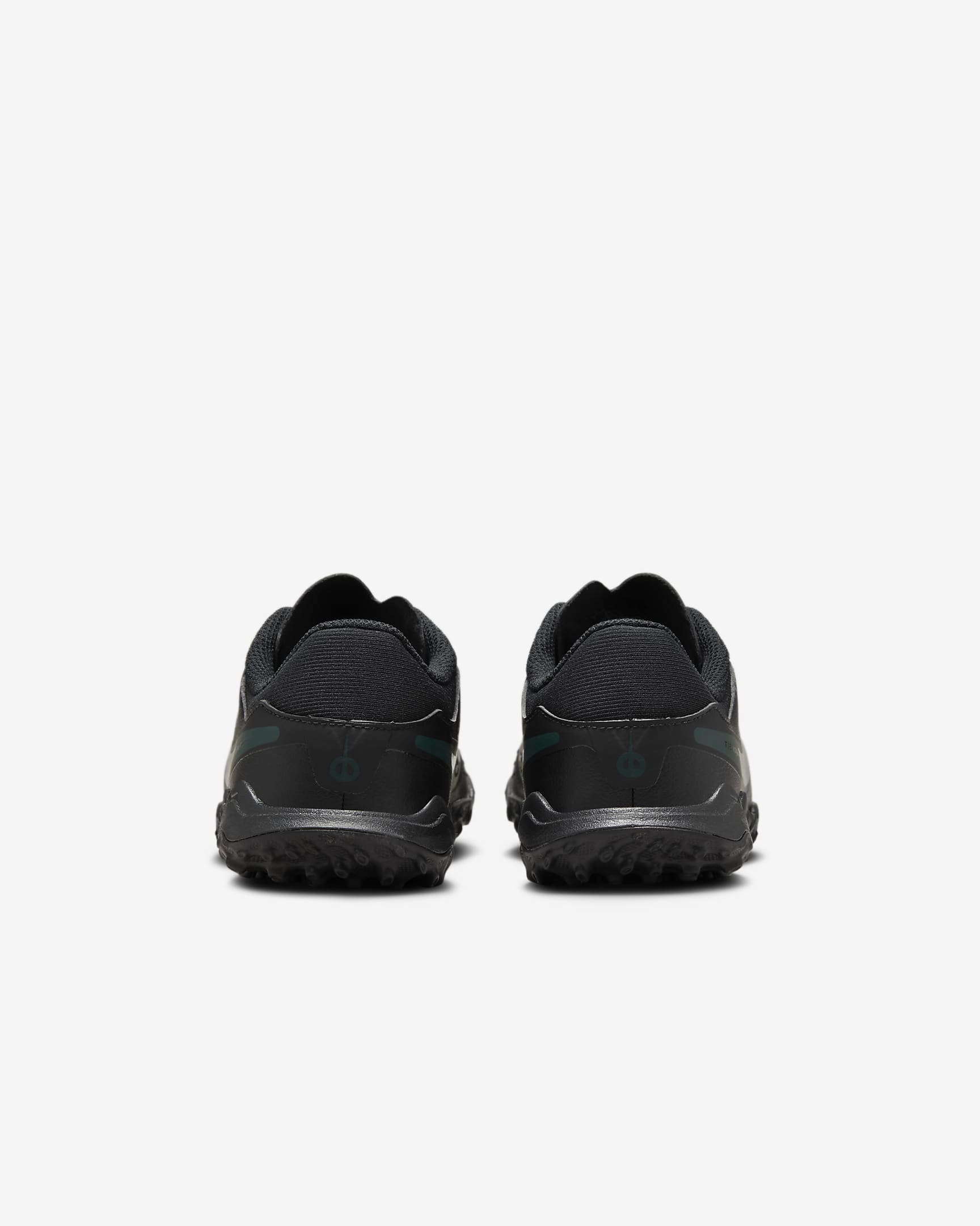 Nike Jr. Tiempo Legend 10 Academy Little/Big Kids' Turf Low-Top Soccer Shoes - Black/Deep Jungle/Black