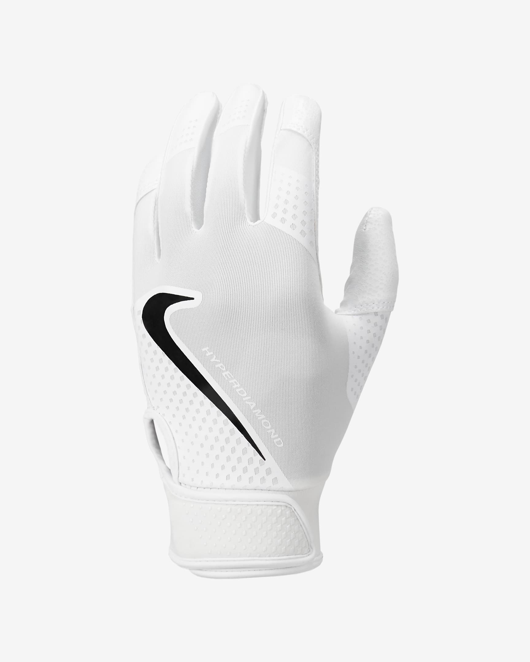 Guantes de bateo para softball Nike Hyperdiamond Select - Blanco