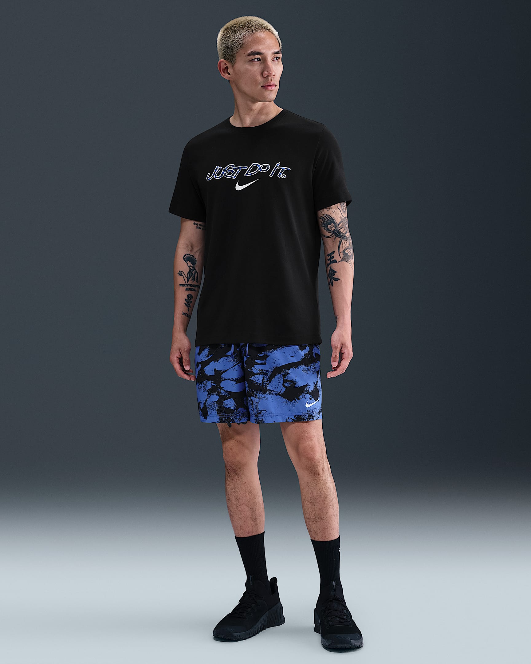Nike Form 男款 Dri-FIT 7" 無內裡多功能短褲 - Comet Blue/白色