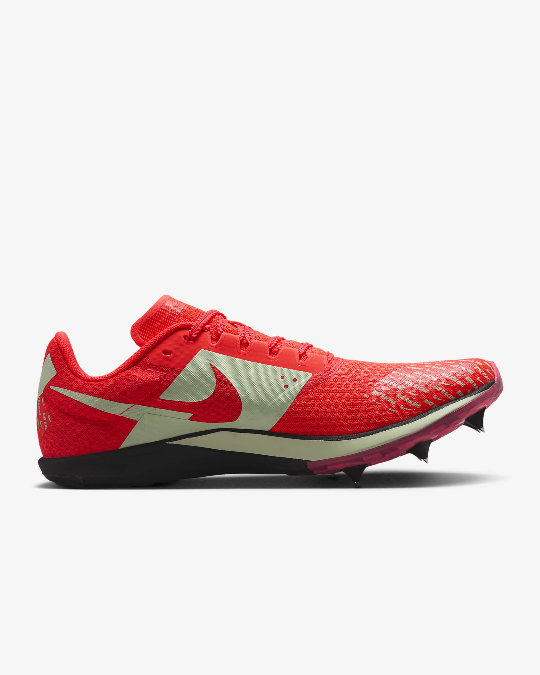 Nike Rival XC 6 Cross-Country Spikes - Bright Crimson/Black/Metallic Silver/Vapor Green