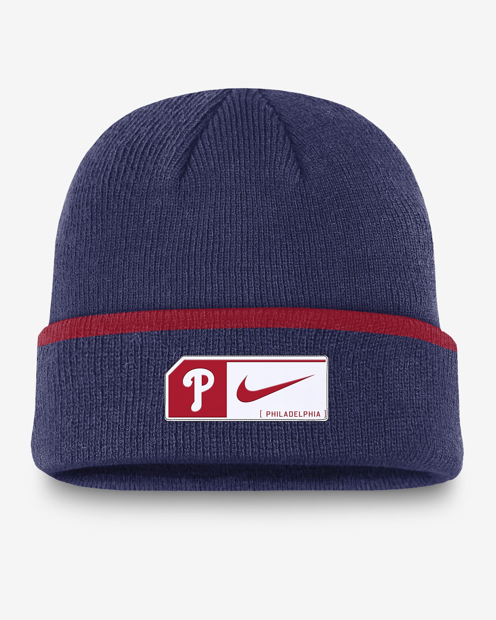 Gorro con dobladillo Nike de la MLB para hombre Philadelphia Phillies Terra - Rojo