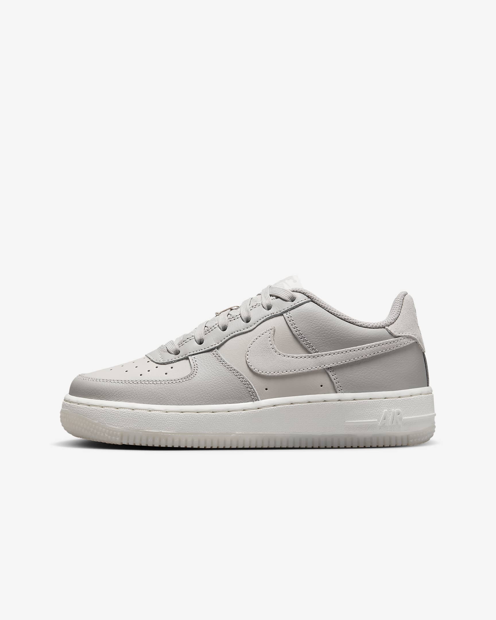 Nike Air Force 1 LV8 5 Older Kids' Shoes - Light Bone/Light Iron Ore/Summit White