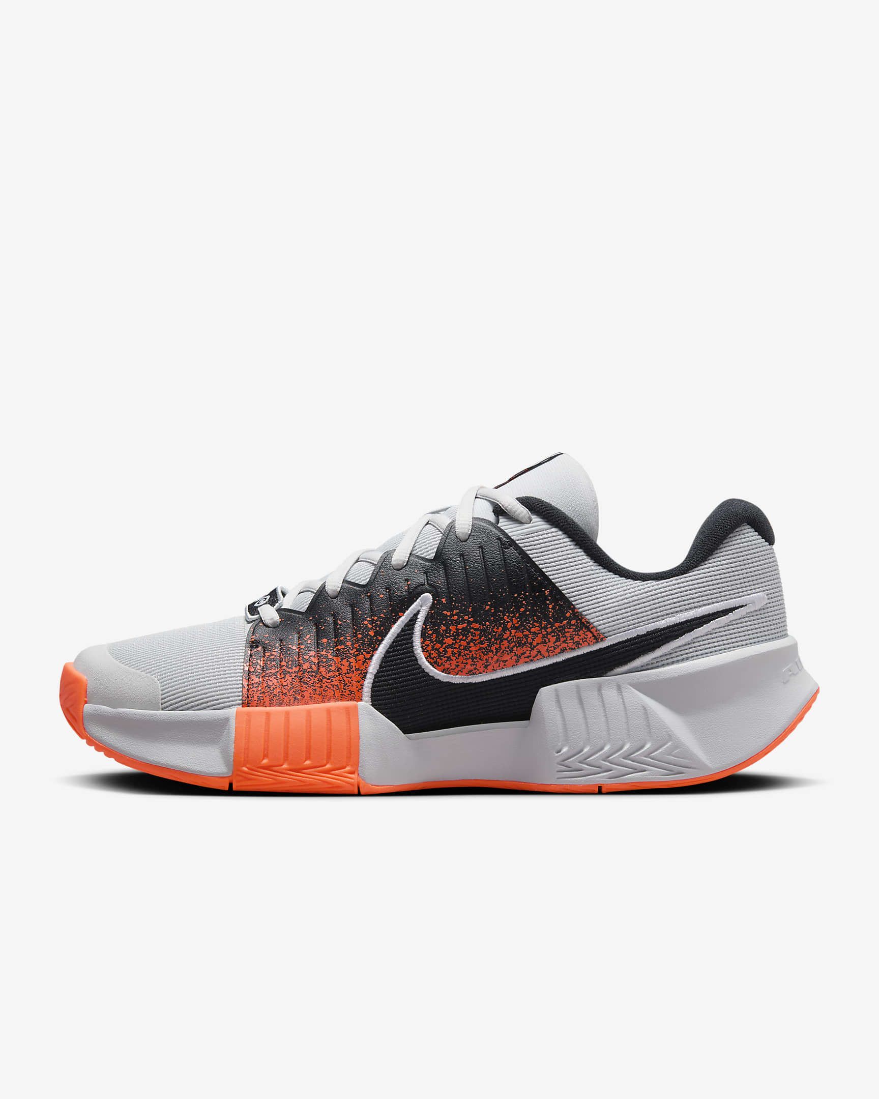 Nike GP Challenge Pro Premium Hartplatz-Tennisschuhe für Herren - Pure Platinum/Hyper Crimson/Weiß/Schwarz