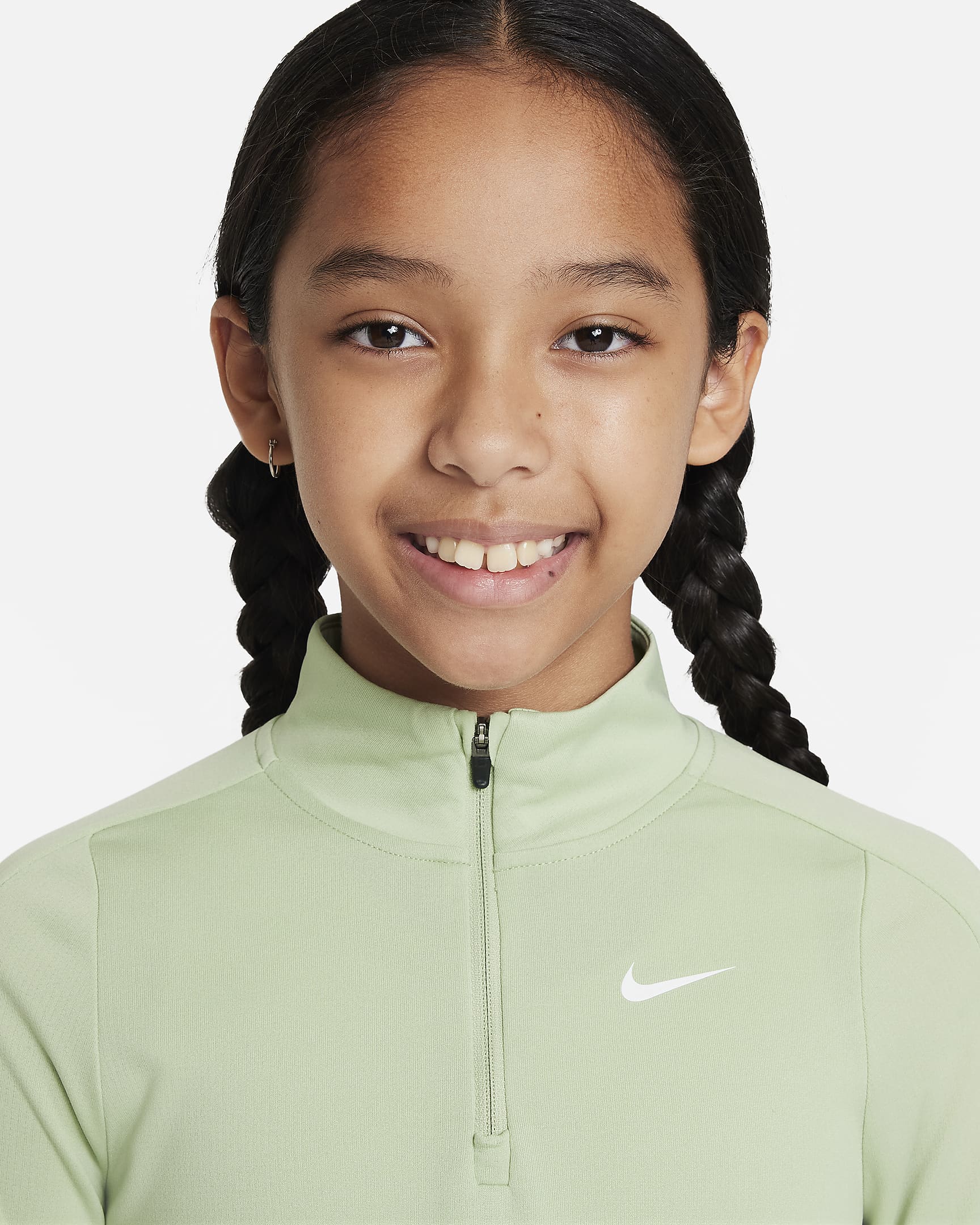 Haut à manches longues et demi-zip Nike Dri-FIT pour ado (fille). Nike CA