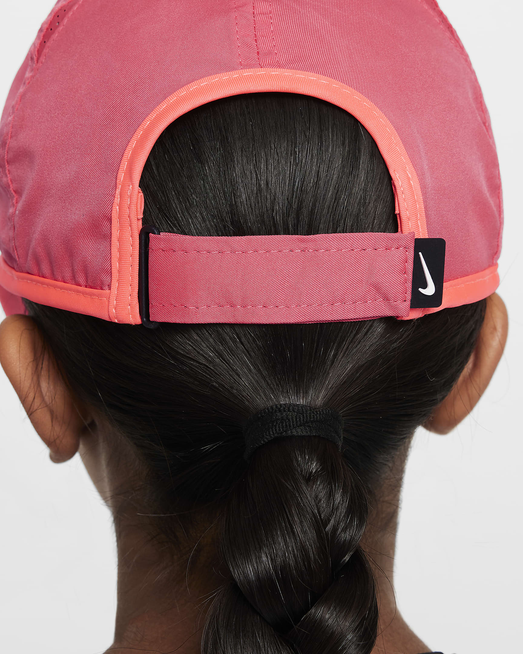 Gorra ligera desestructurada para niños Nike Dri-FIT Club - Rosa margarita/Ponche cálido/Negro