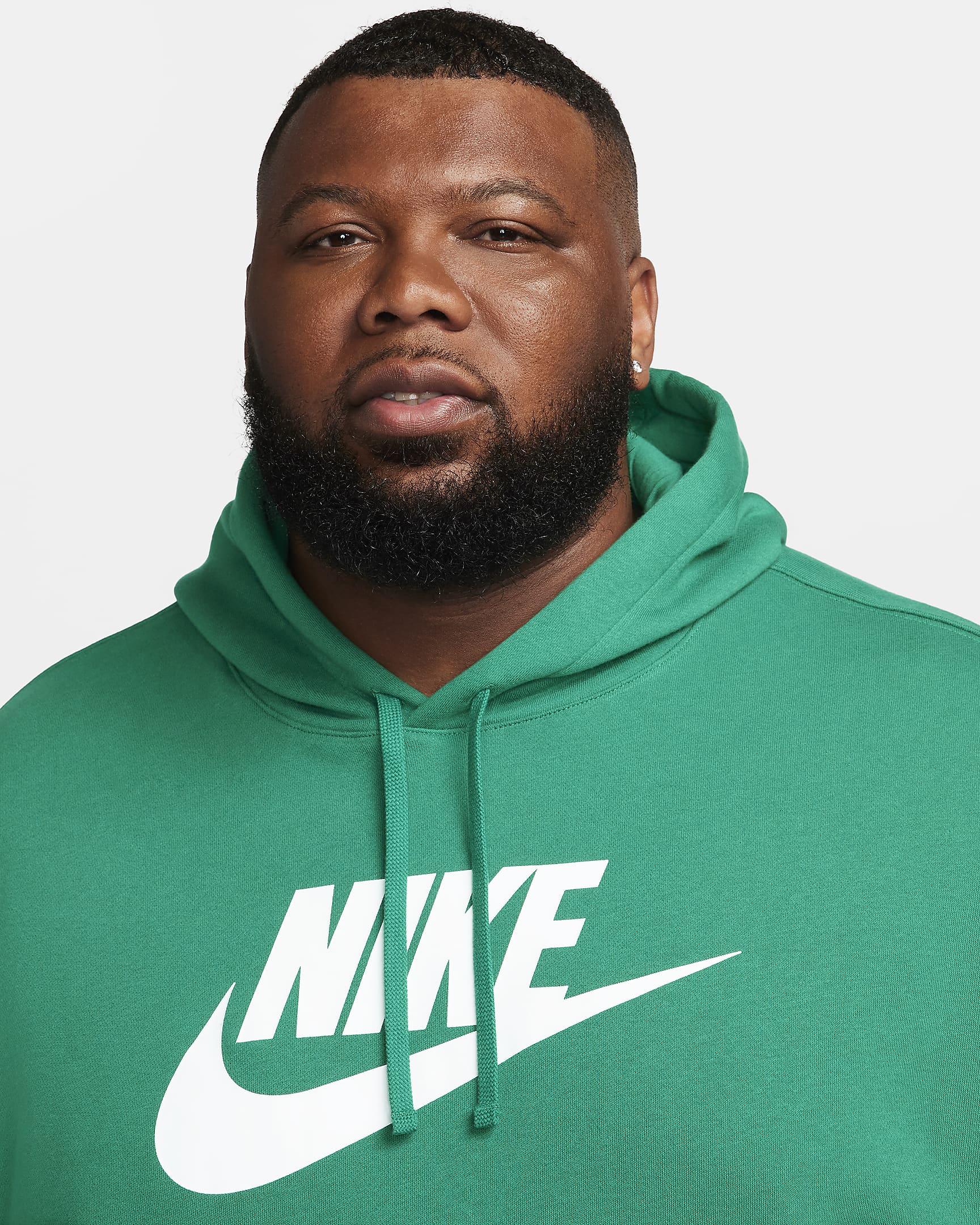 Nike Sportswear Club Fleece Men's Graphic Pullover Hoodie - Malachite/Malachite/White