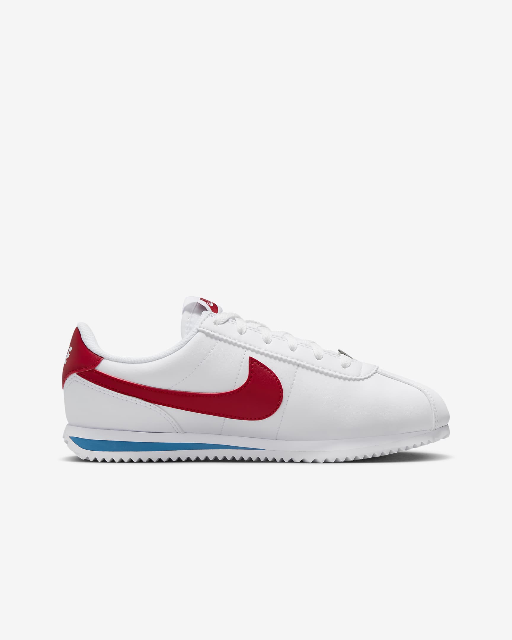 Nike Cortez Older Kids' Shoes - White/Varsity Blue/Varsity Red