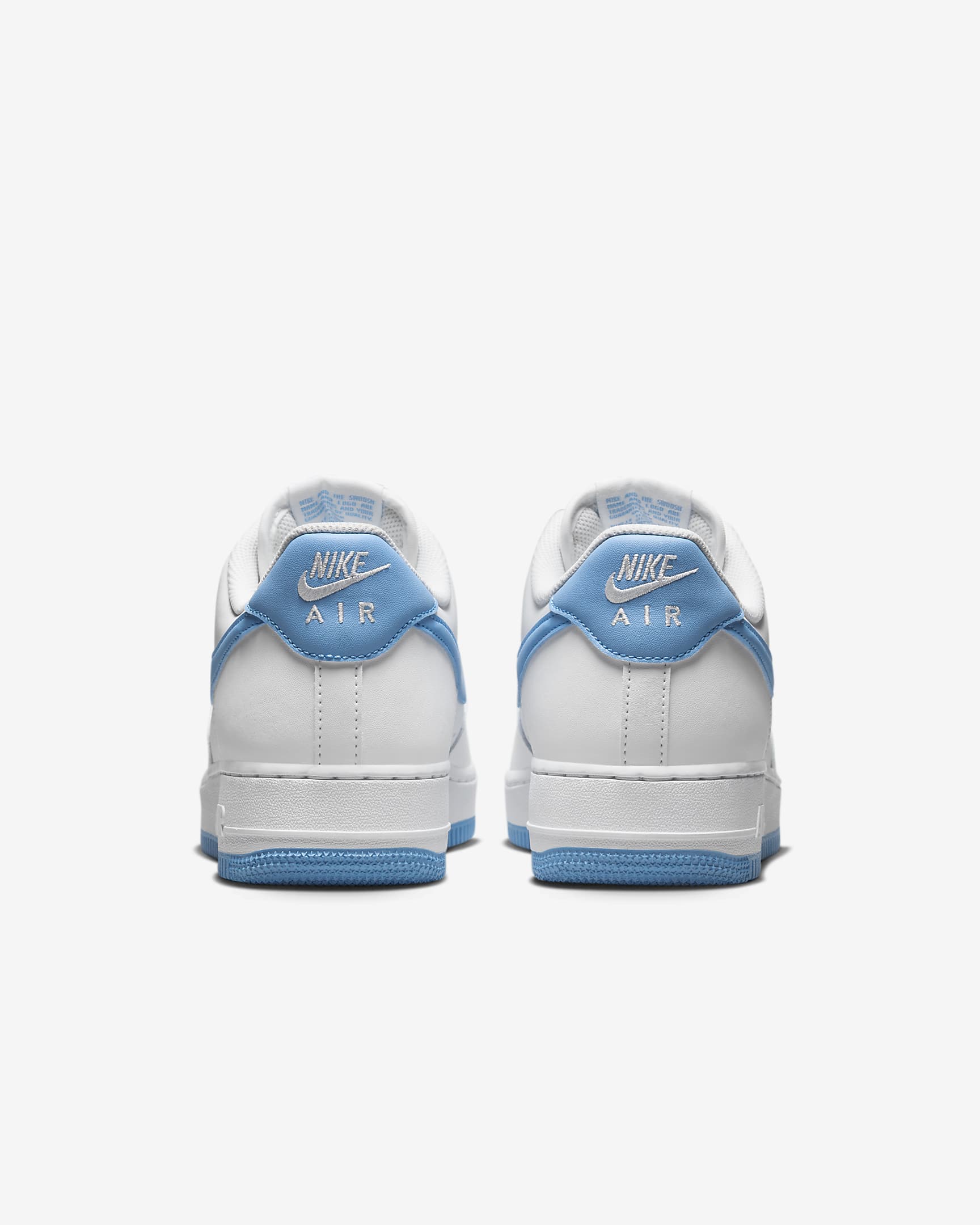 Nike Air Force 1 '07 男鞋 - 白色/白色/Aquarius Blue