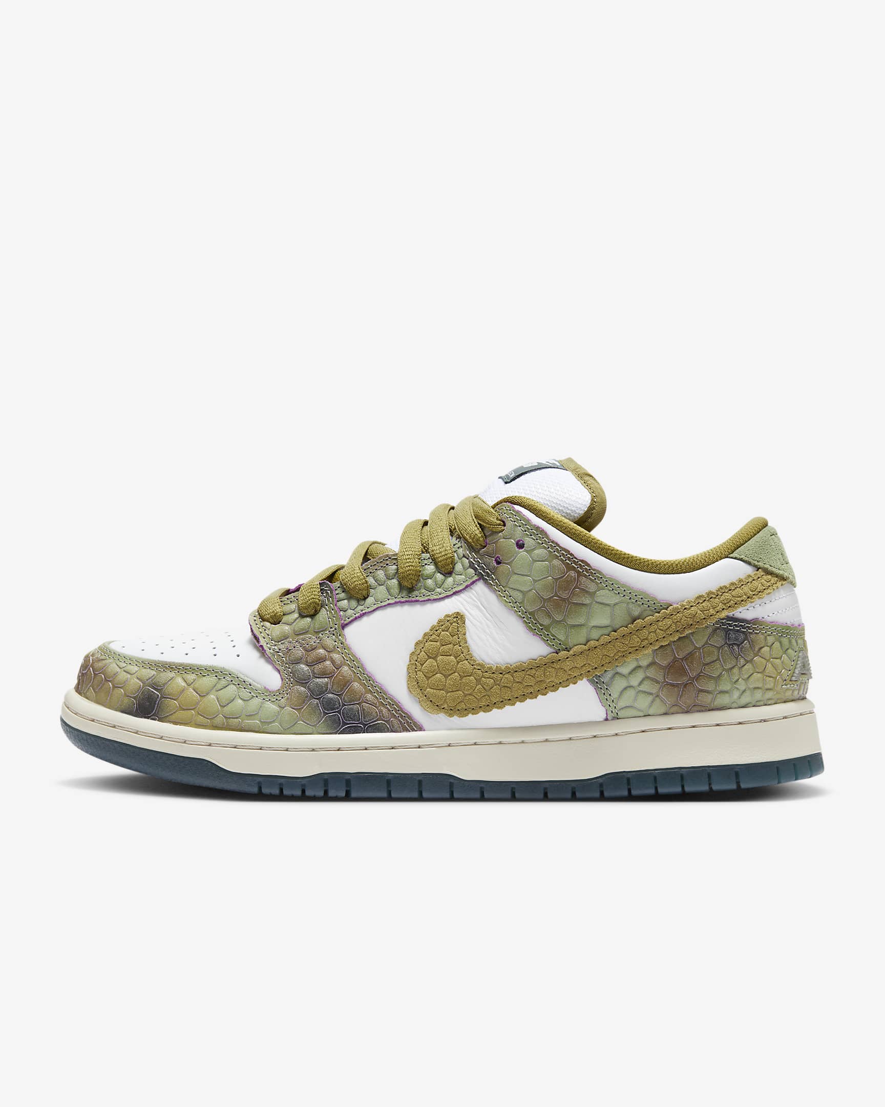 Nike SB Dunk 低筒 Pro 滑板鞋 - Oil Green/白色/Desert Moss