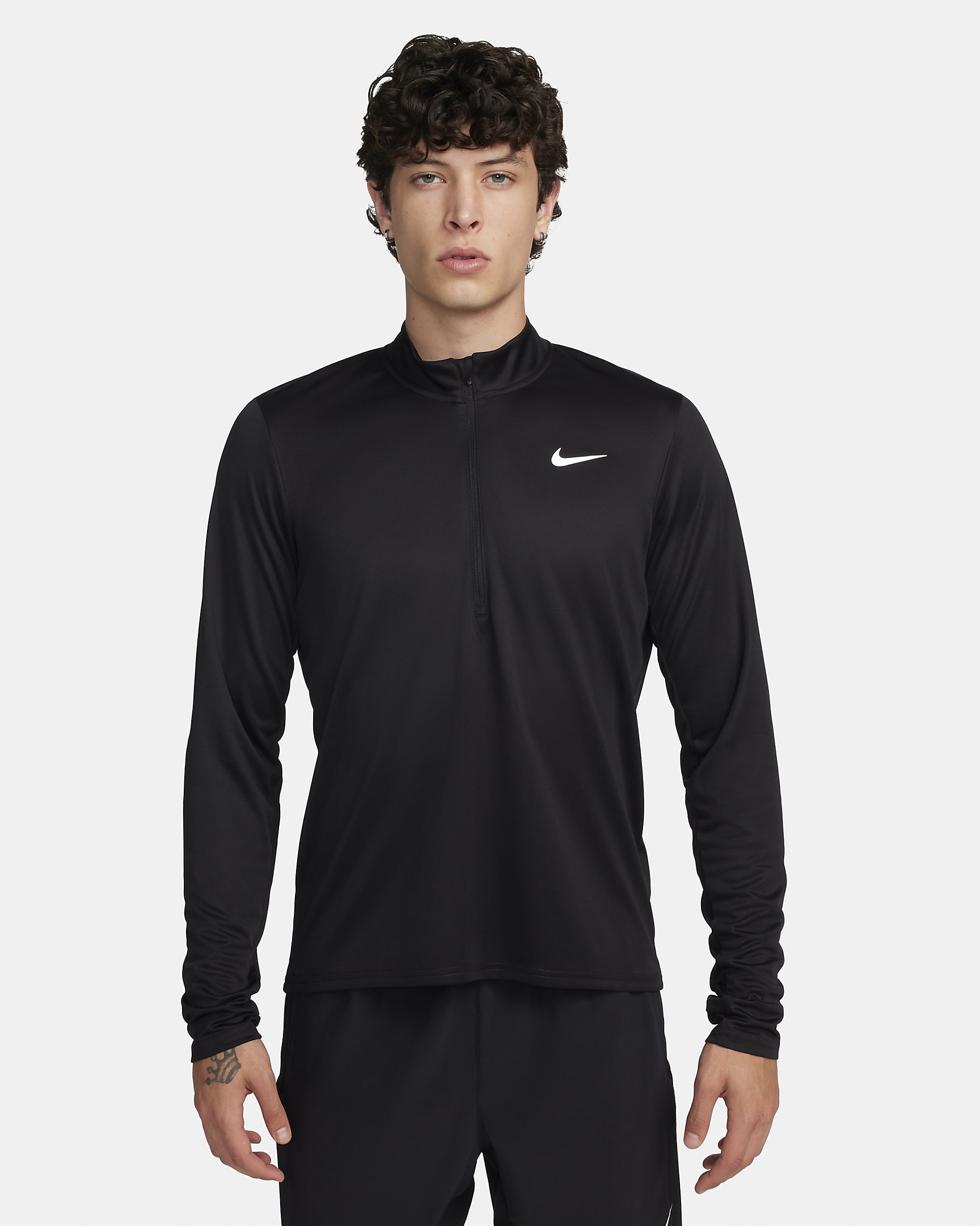 Nike Pacer Men's Dri-FIT 1/2-Zip Running Top - Black