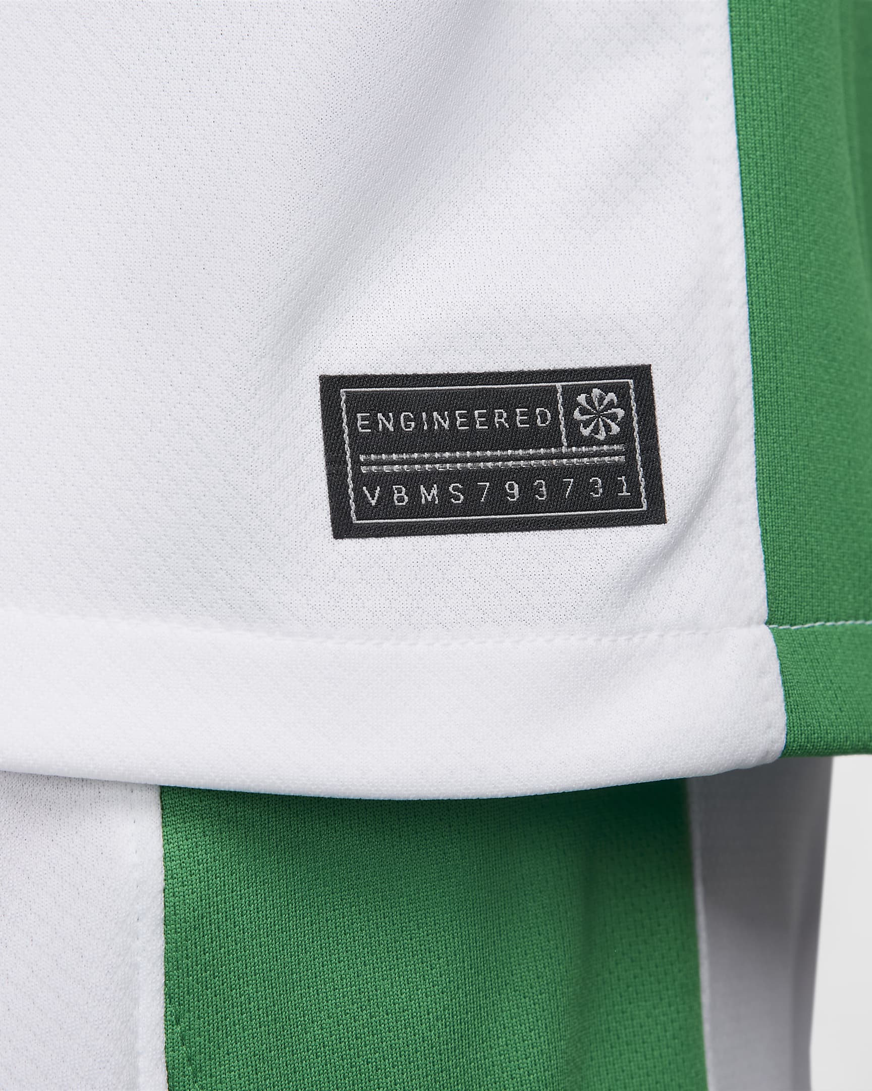 Jersey de fútbol Nike Dri-FIT replica de Nigeria local 2024 Stadium para hombre - Blanco/Verde suerte/Rojo reto