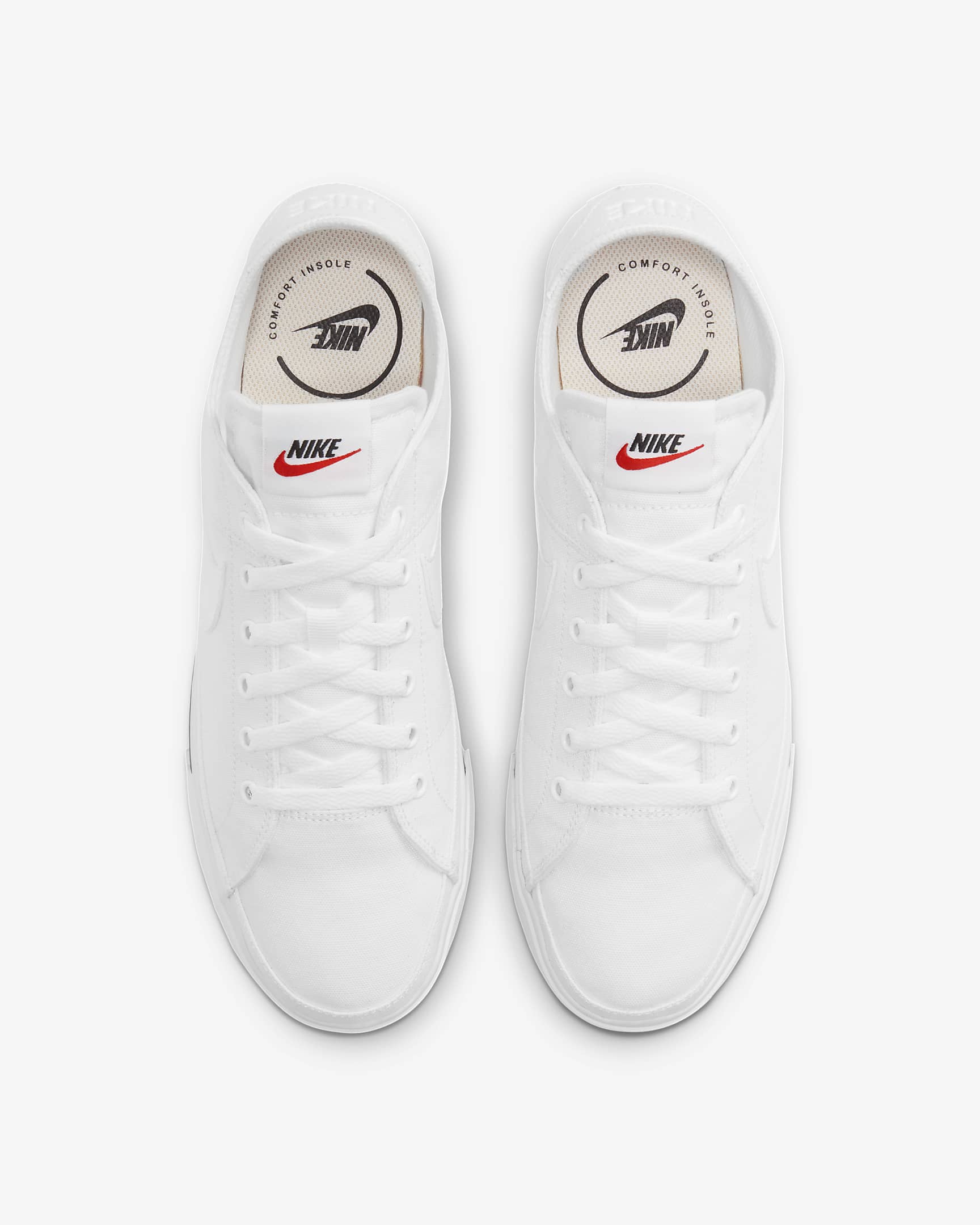 Nike Court Legacy Canvas Men's Shoes - White/Black/White