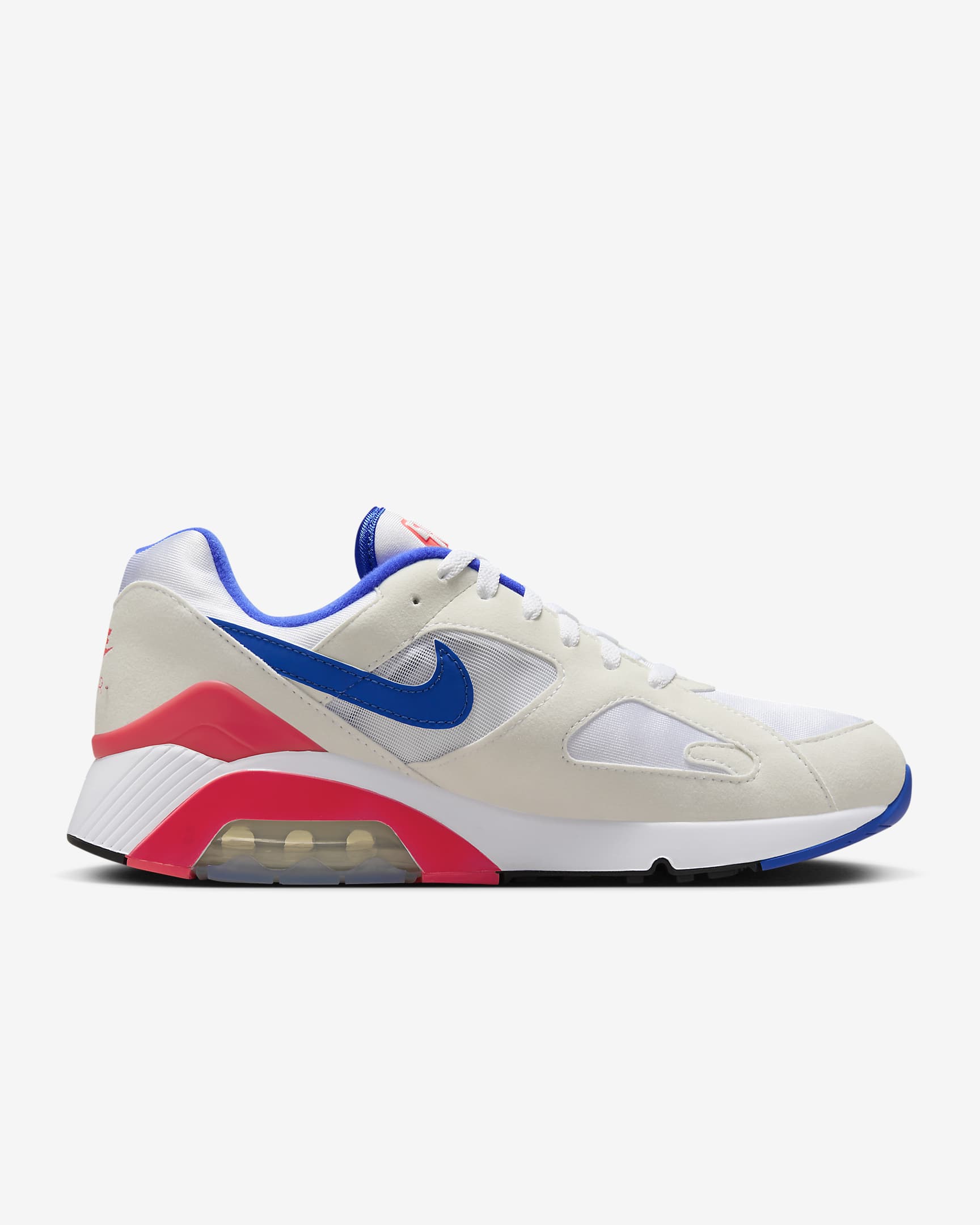 Nike Air 180 Men's Shoes - White/Solar Red/Black/Ultramarine