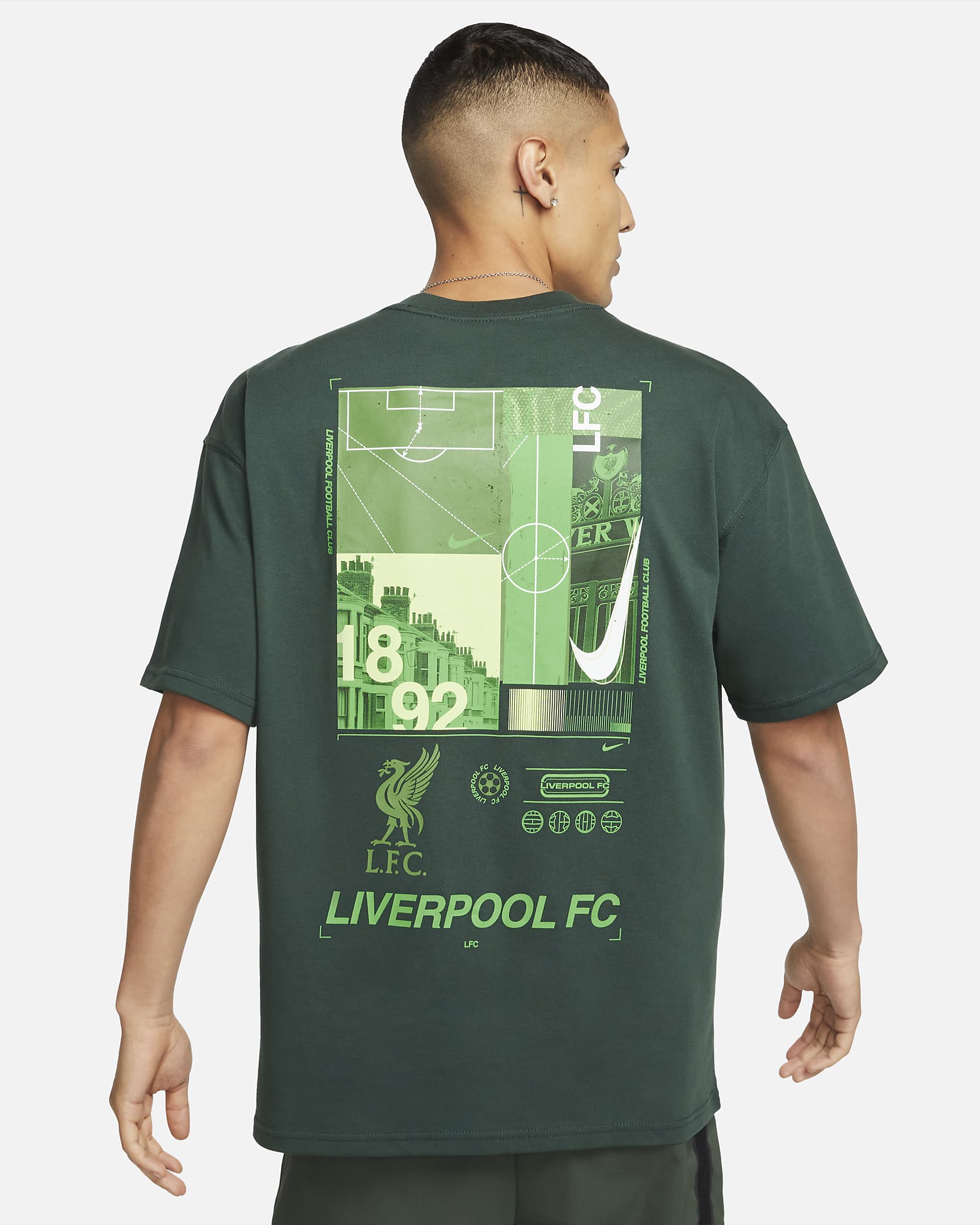 Liverpool F.C. Men's Nike Max90 Football T-Shirt. Nike ID
