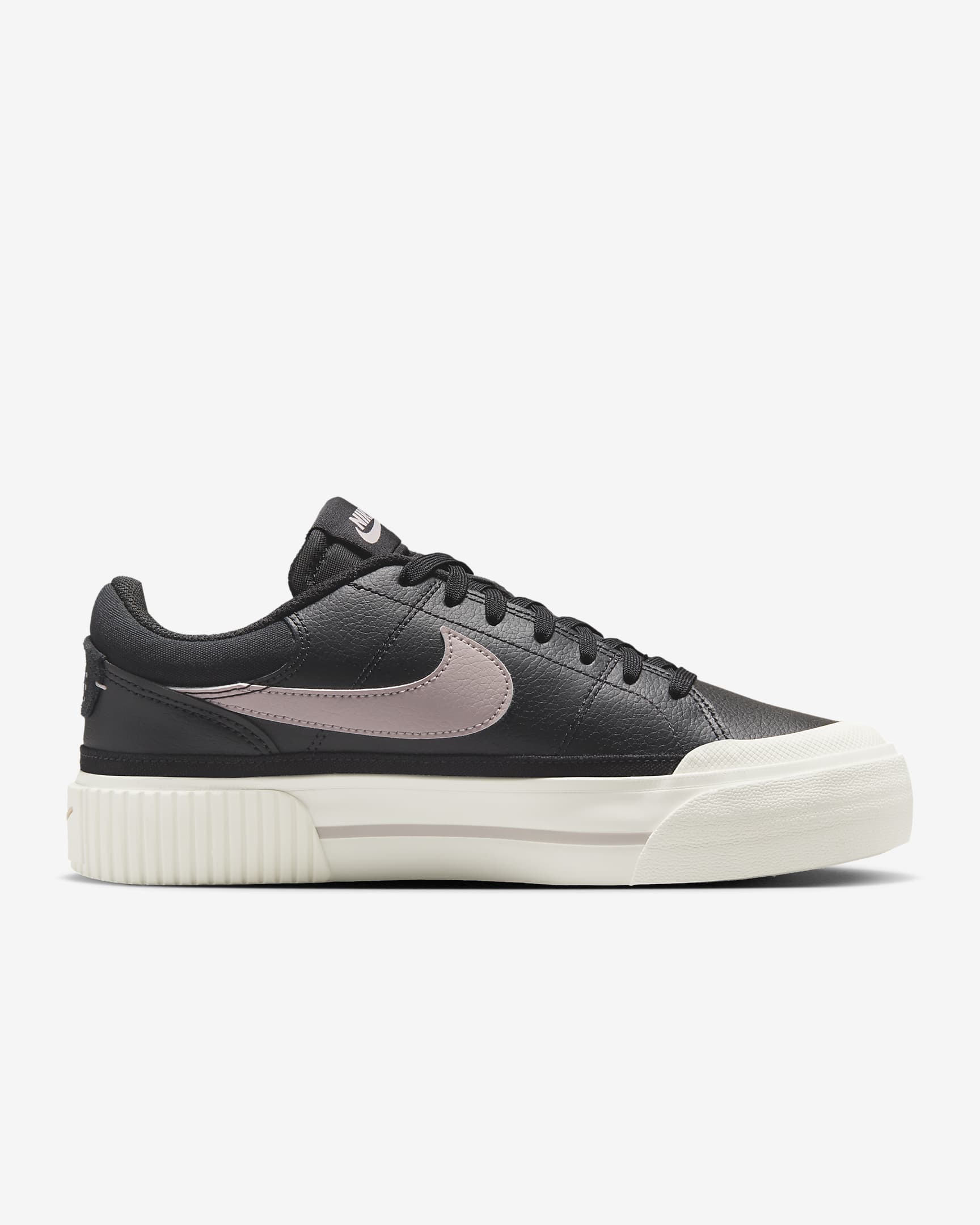 Calzado para mujer Nike Court Legacy Lift - Negro/Vela/Violeta platino