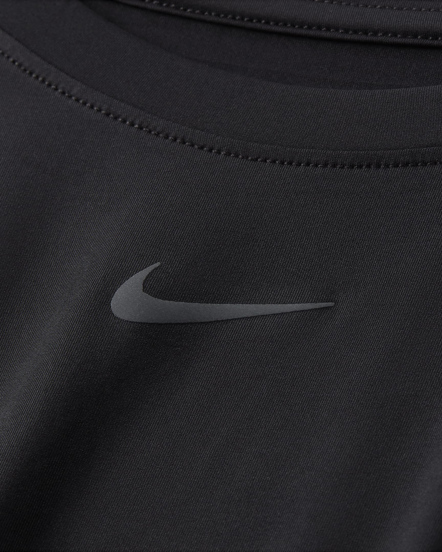 Nike One Classic Dri-FIT kortermet overdel til dame (Plus Size) - Svart/Svart